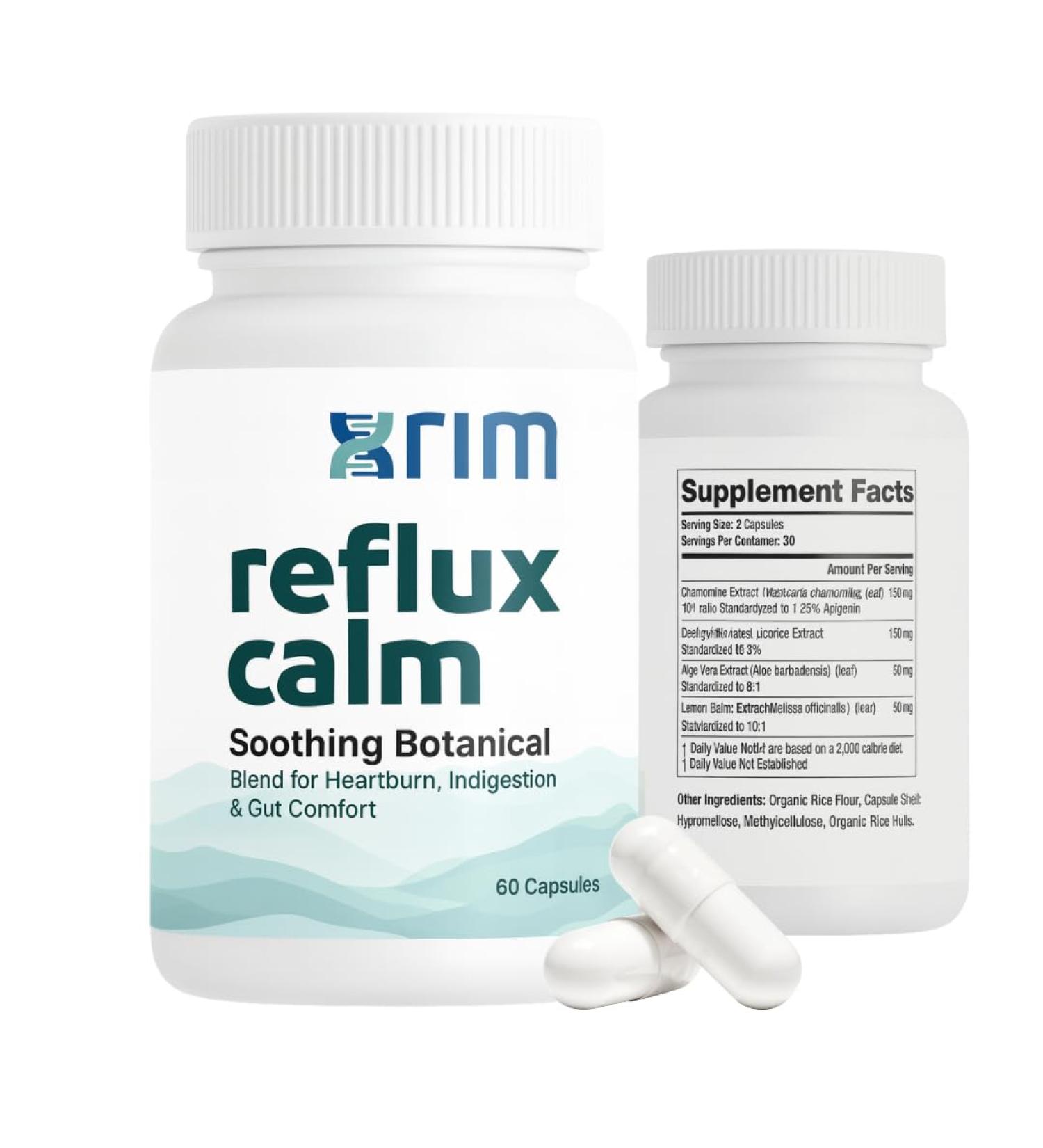 xrim Reflux Inhibitor - Natural Digestive Supplement for Stomach Comfort Acid Balance & Nutrient Absorption - Betaine HCI with Pepsin - Vegan Gluten Free & Non GMO - 90 Capsules - Buy Online on GoSupps.com