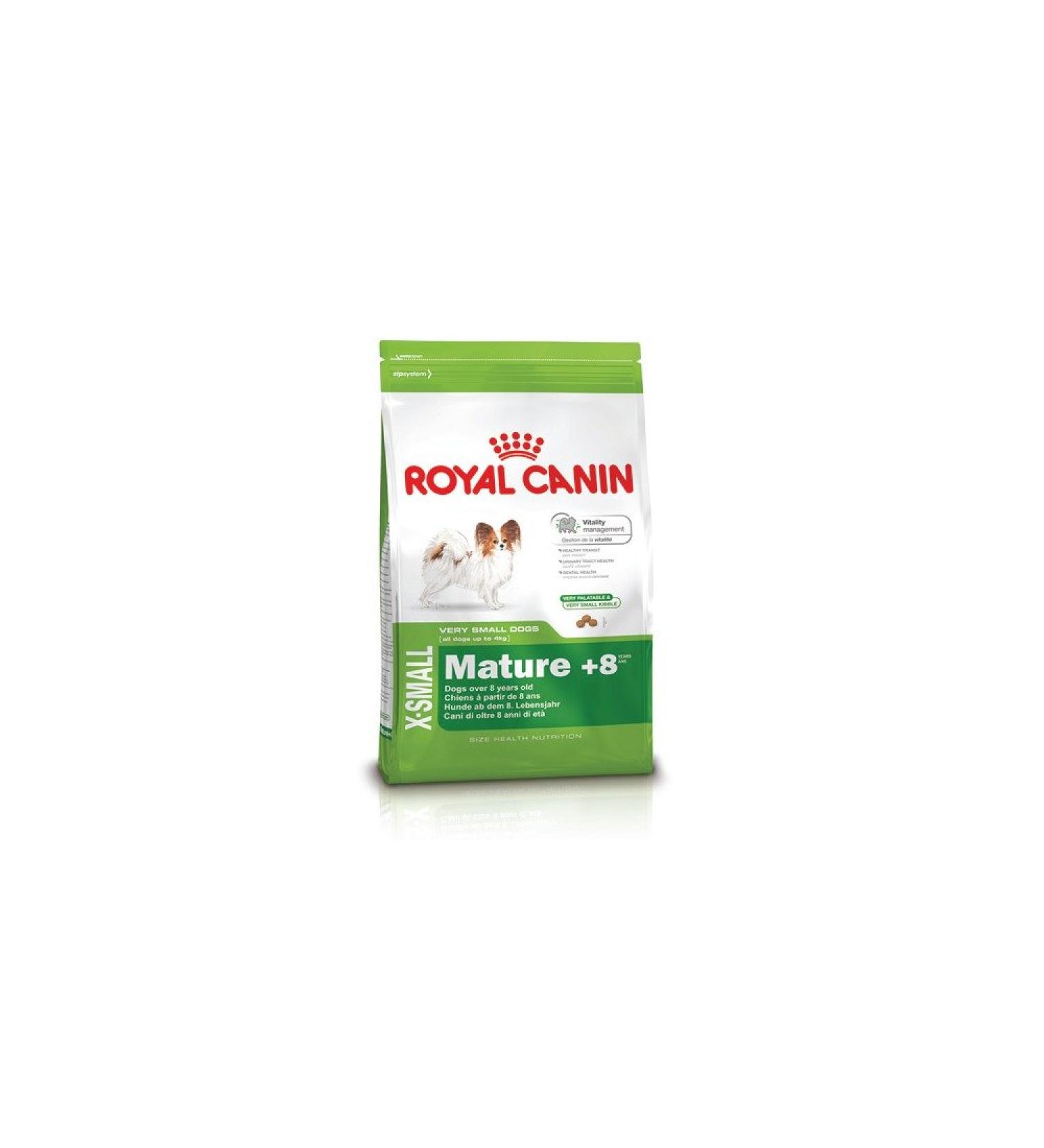 Royal Canin X-Small Mature 500g Poultry Flavor Senior Small Breed Dog Food