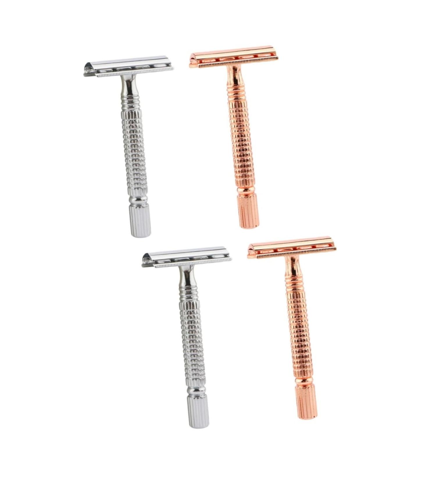Beavorty 4-Piece Bald Head & Beard Razor Set - Double-Sided Manual Shaver for Men | Perfect Gift Box - Buy Online on GoSupps.com