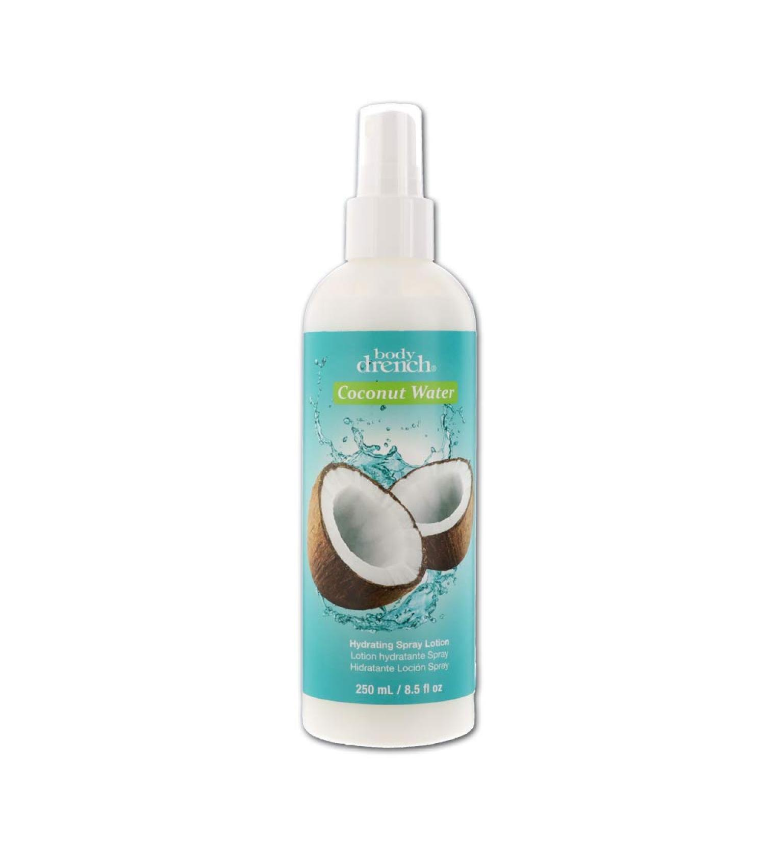 Body Drench Coconut Water Hydrating Spray Lotion 8.5 fl oz - For All Skin Types - Buy Online on GoSupps.com