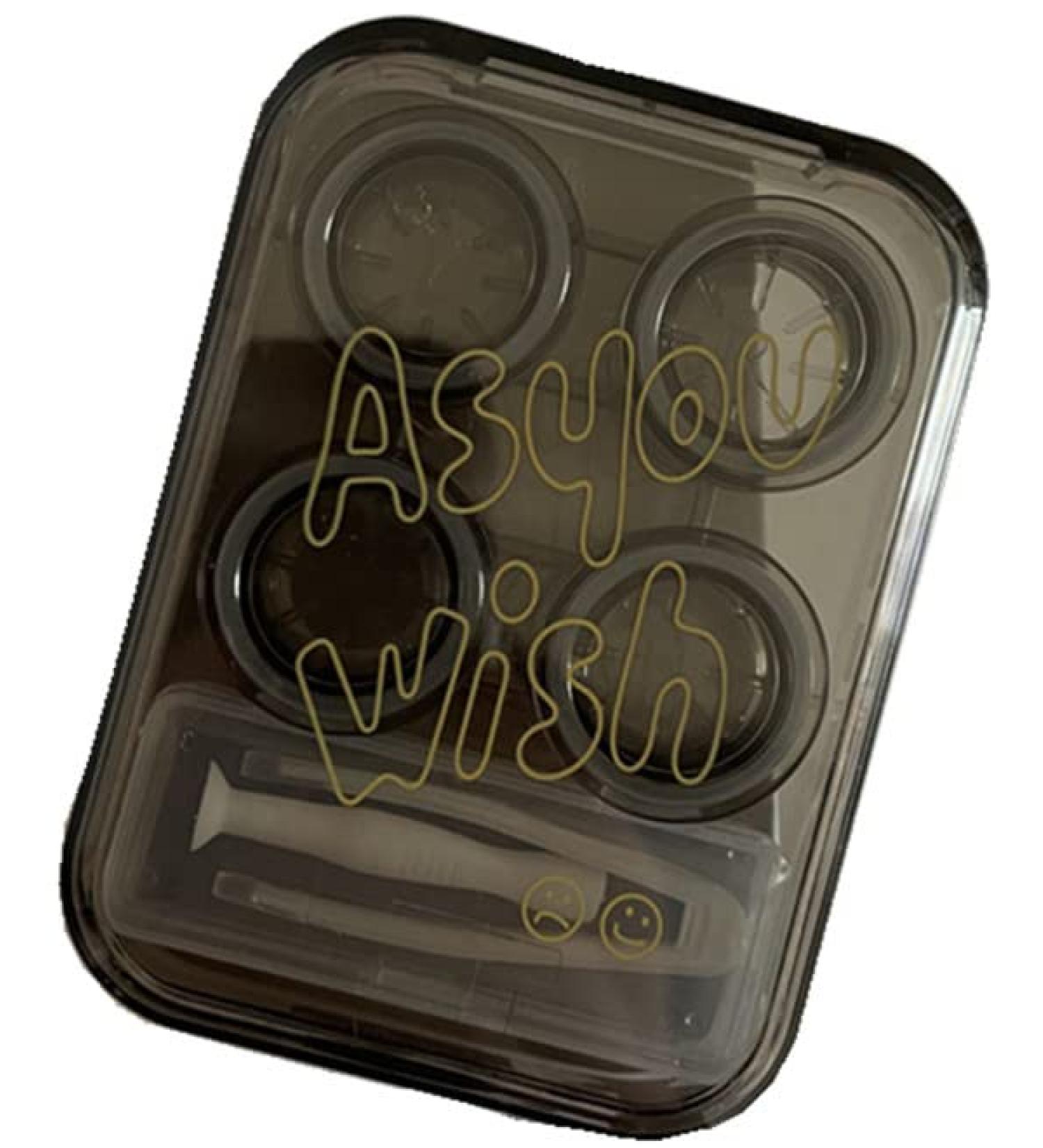 Buy MIEDEON Fashionable Portable Contact Lens Case - 4 Piece Travel Set | Stylish Gray Contact Lens Box & Container - Buy Online on GoSupps.com