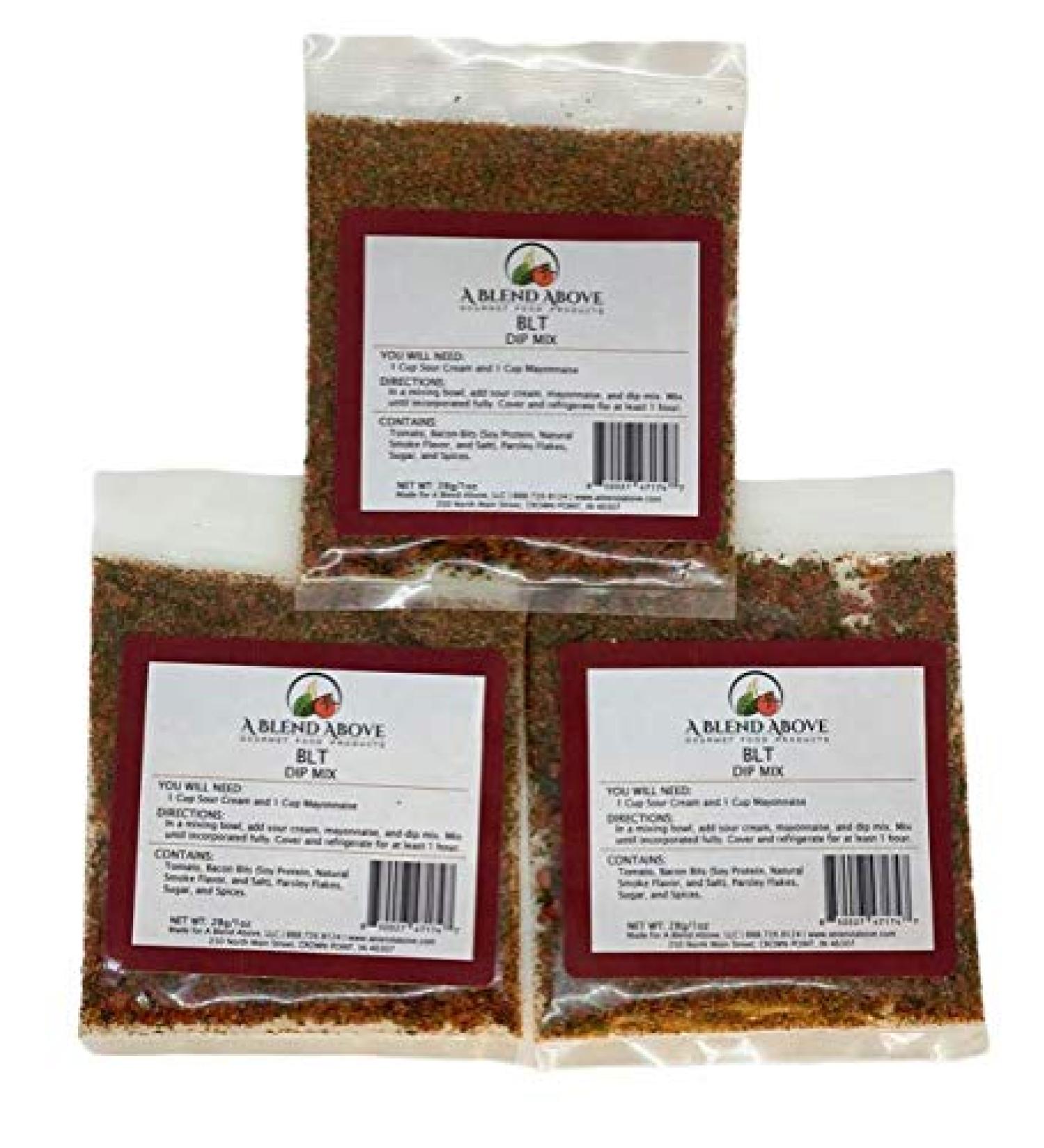 A Blend Above BLT Dip Mix, 1 oz, (3 Pack)