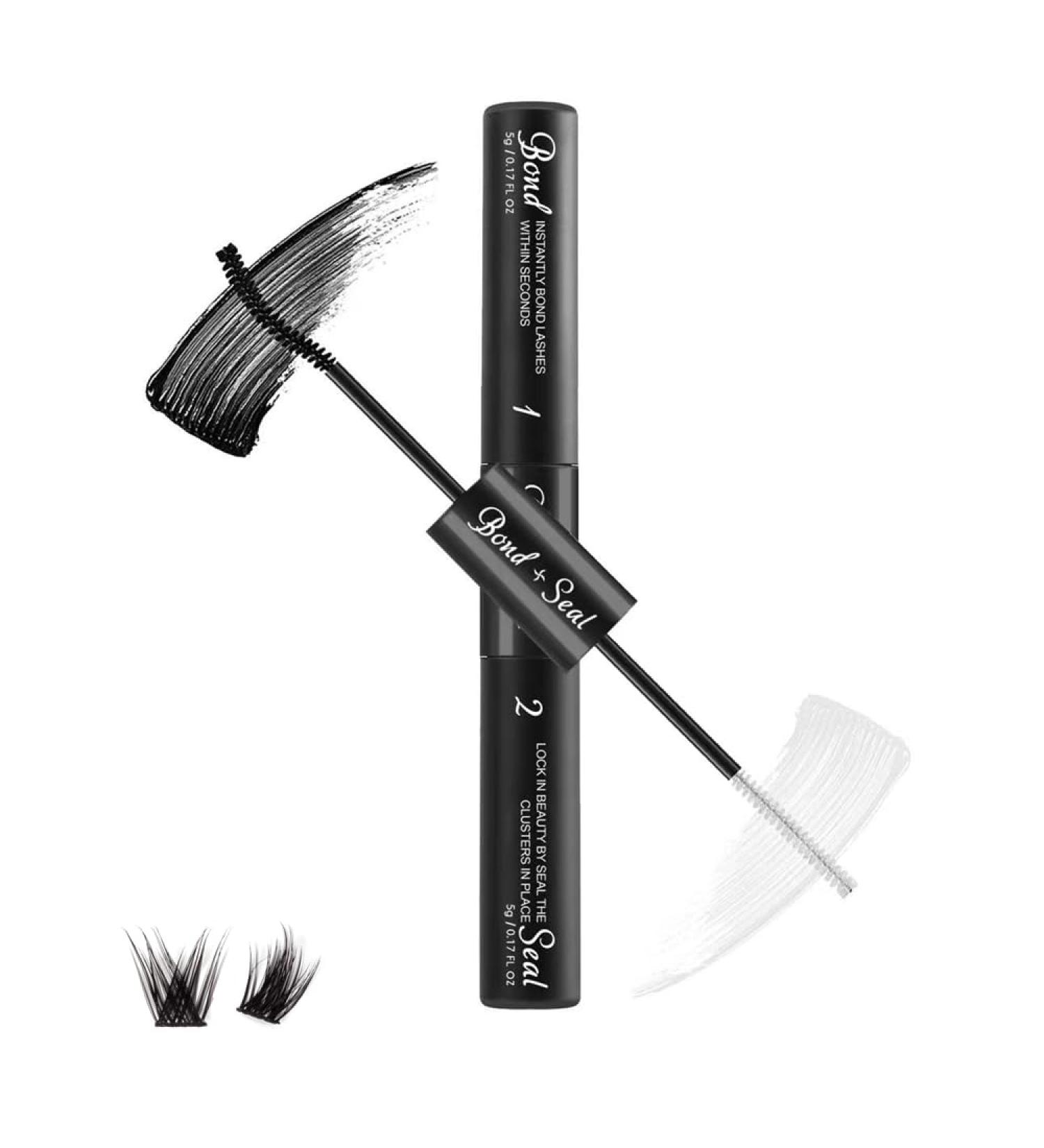 Lash Bond and Seal Individual Lash Glue for Clusters - Strong Hold Adhesive for DIY Eyelash Extensions - Waterproof Formula - 48-72 Hours Wear - Buy Online on GoSupps.com