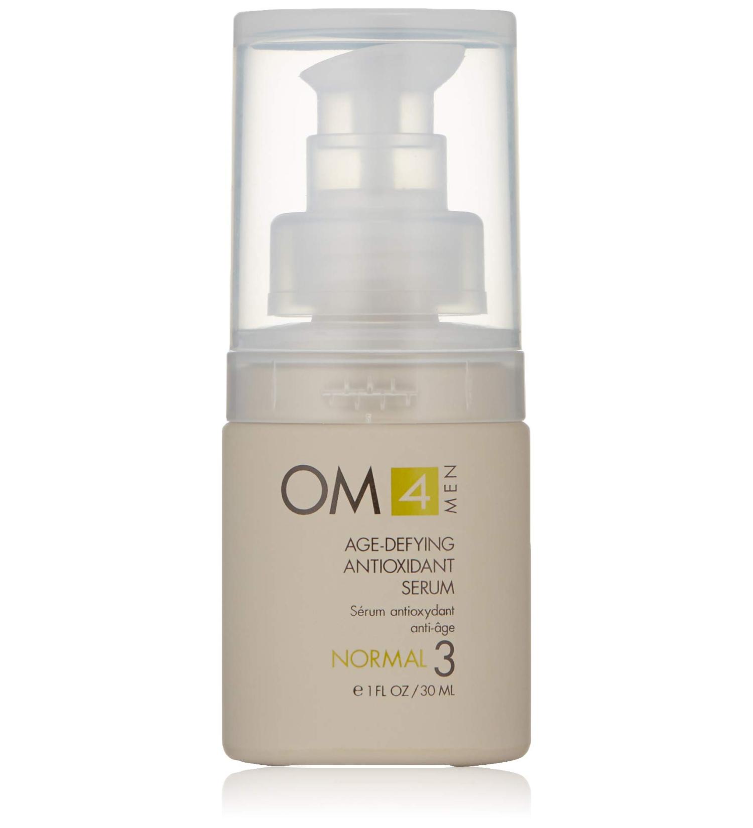 OM4 Normal STEP 3: Age-Defying Antioxidant Serum for Men | Anti-Aging Vitamin C Solution | Refines Fine Lines & Wrinkles - Buy Online on GoSupps.com