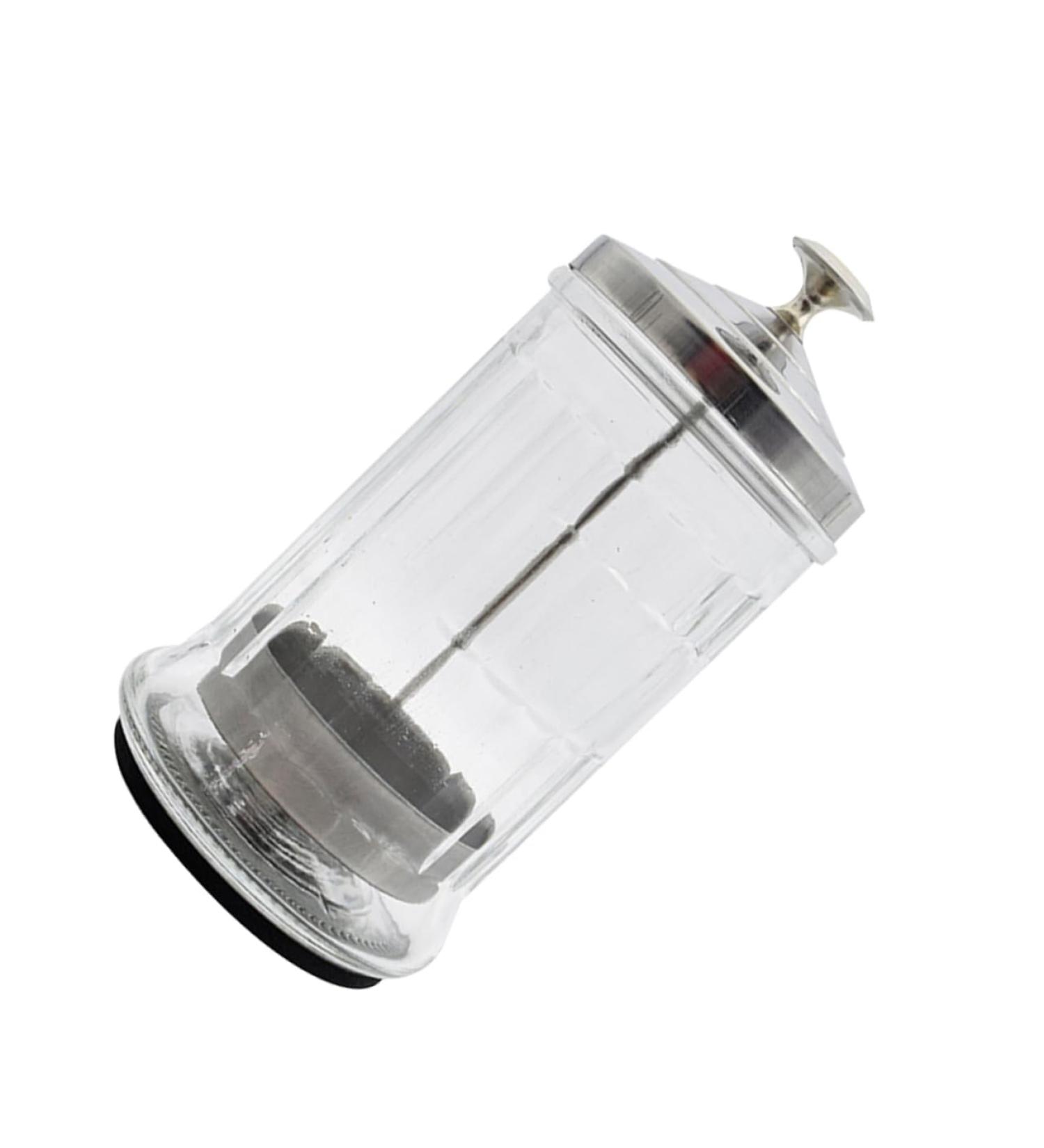 Beaupretty Salon Glass Soaked Manicure Tool - Hairdressing Scissors Sterilizer Cup & Cleaning Box 10.5x10.5cm - Buy Online on GoSupps.com