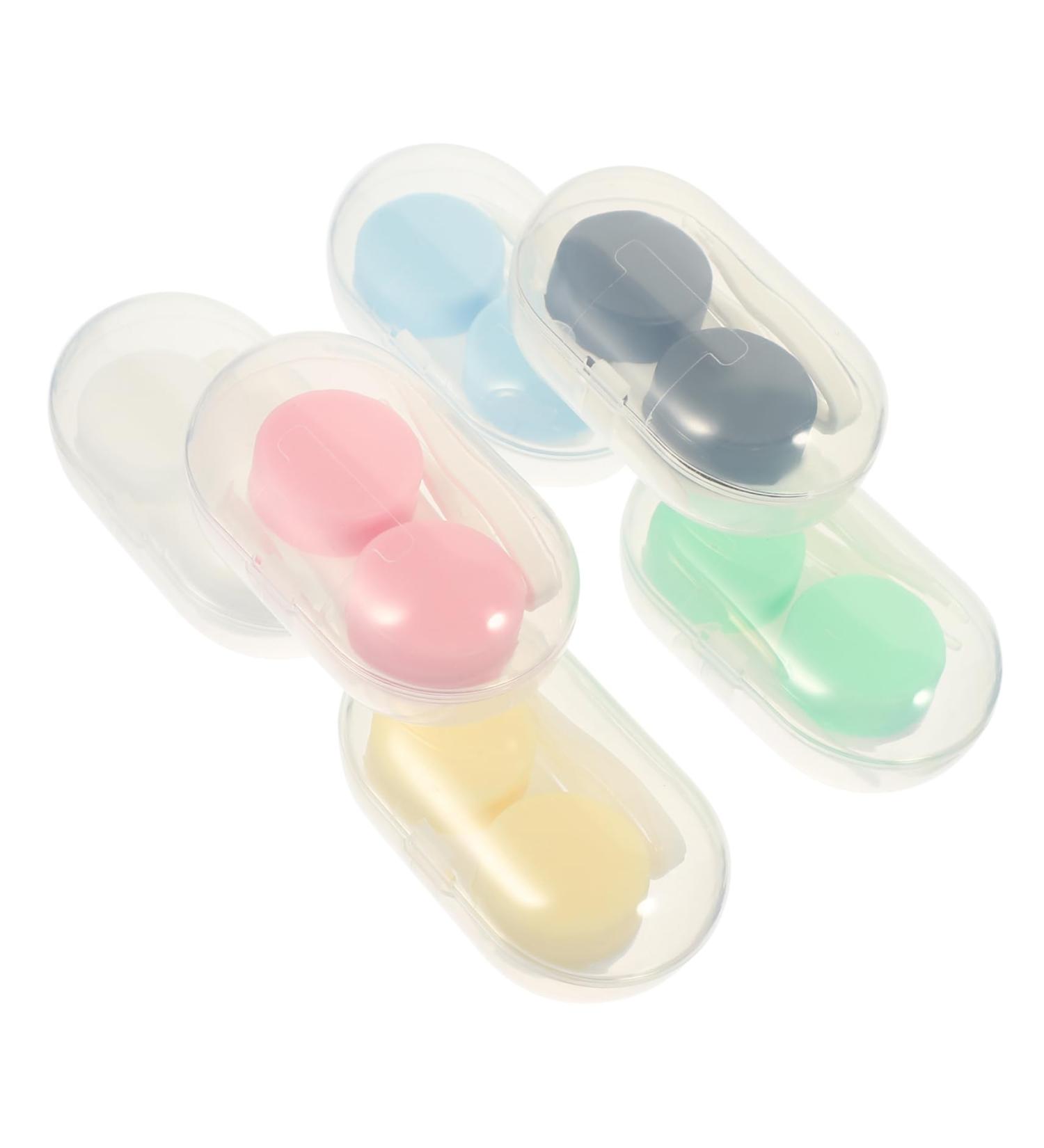 Buy Healeved 6-Sentence Contact Lens Container Travel Case - Practical Organizer for Mini Lens Glossy Travel Set & Holder - Ideal for Eyes - Buy Online on GoSupps.com