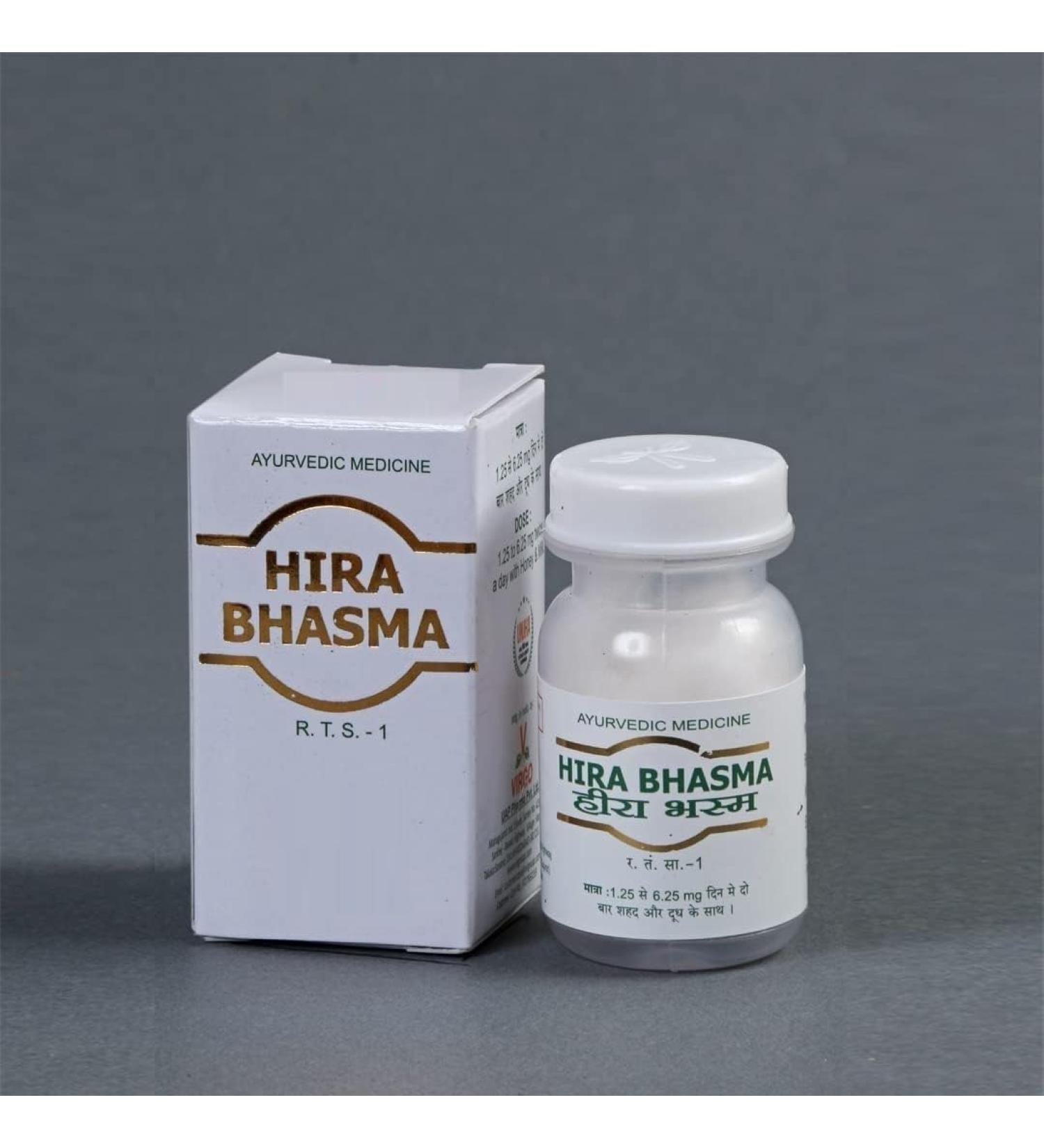Hirak Bhasma | Heerak Bhasma | Hira Bhasma | Vajra Bhasma | 100 mg
