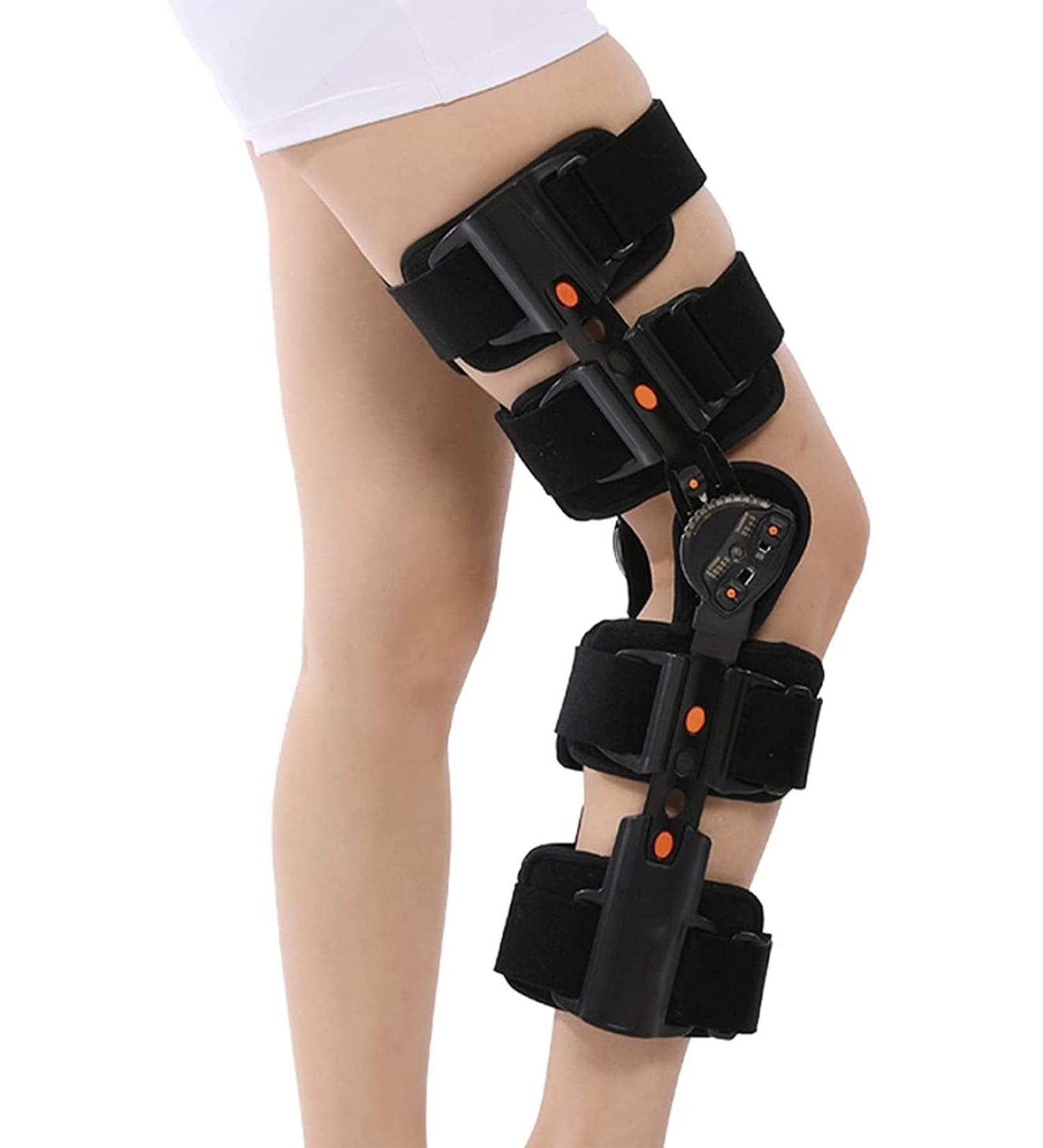 Adjustable Hinged Knee Brace - Post Surgery Immobilizer for Left Leg | Orthopedic Patella Support & ROM Brace - Buy Online on GoSupps.com