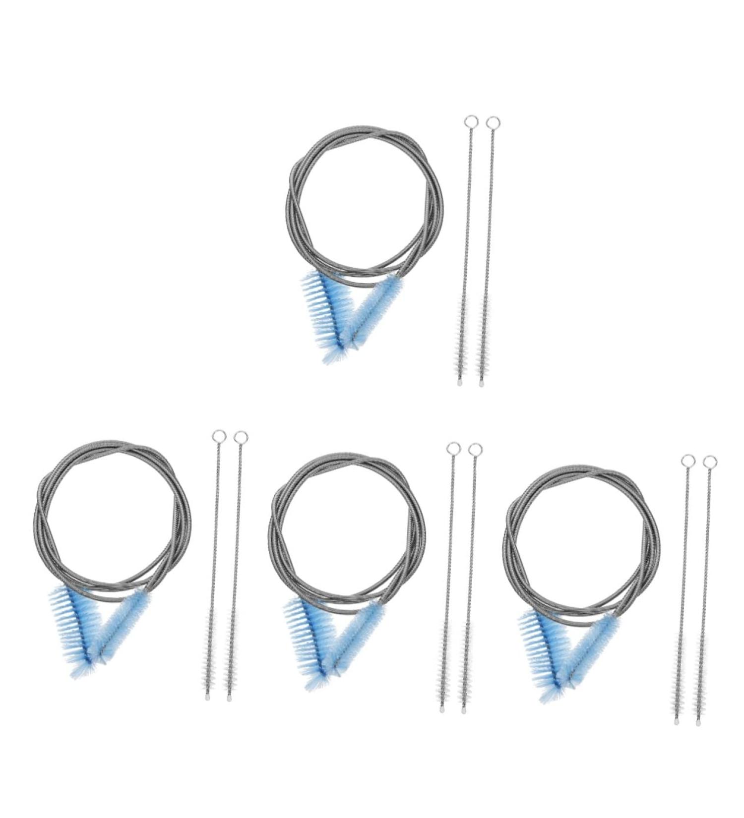 Baluue 12 Pcs Hose Cleaning Brush Dishwasher Drain Hose Dryer Vent Cleaning Brush Pipe Cleaner Brush Crevice Cleaning Tool Sink Drain Brush Bottle Brush Elasticity Stainless Steel Bluex4pcs 20X5CMx4pcs - Buy Online on GoSupps.com