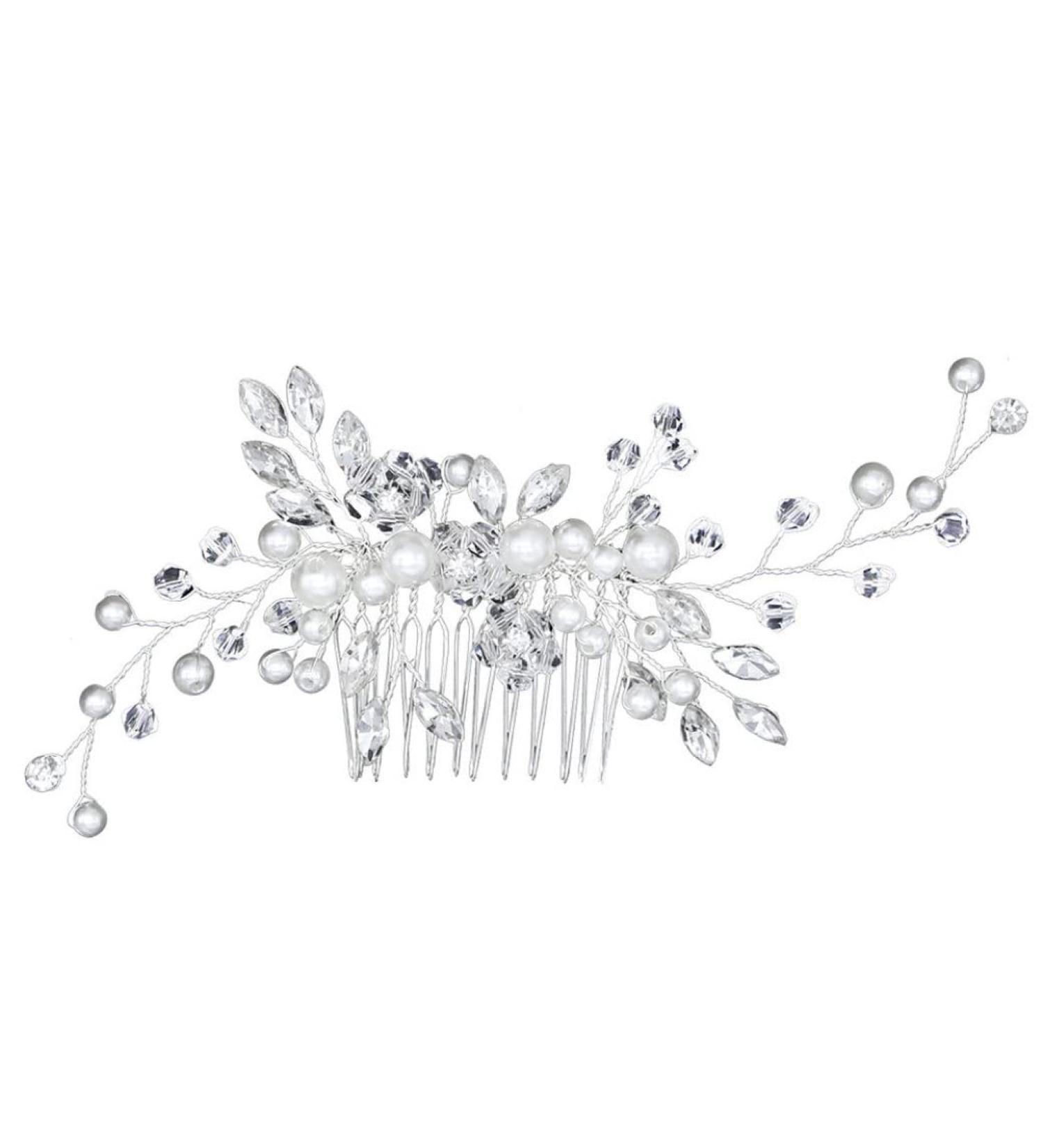 Hair Combs Slides Clips Bridal Flower Hair Pins for Girls Women Hair Accessories Hair Clips - Buy Online on GoSupps.com