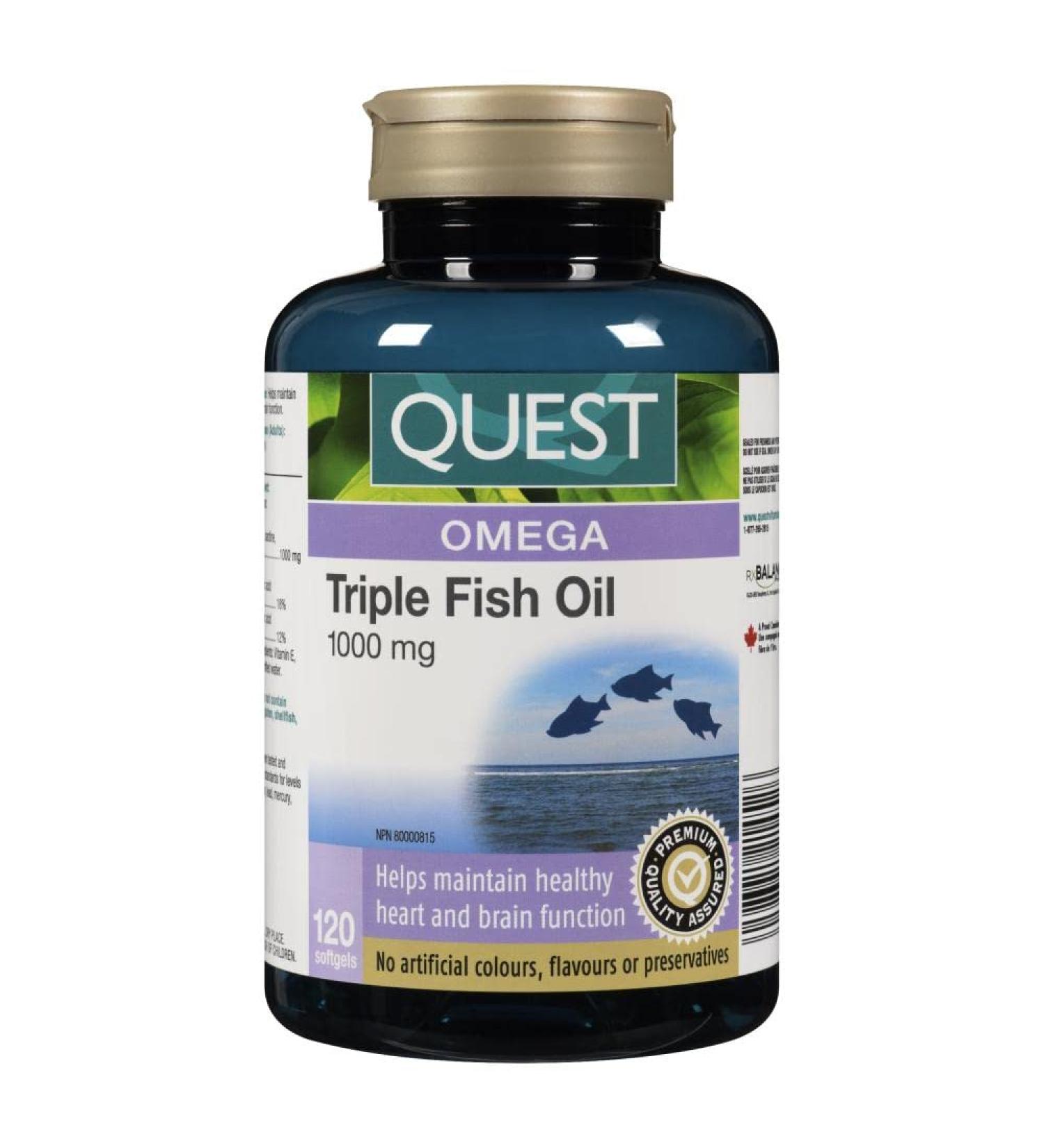 Quest Triple Fish Oil (120 Softgels) - Buy Online on GoSupps.com