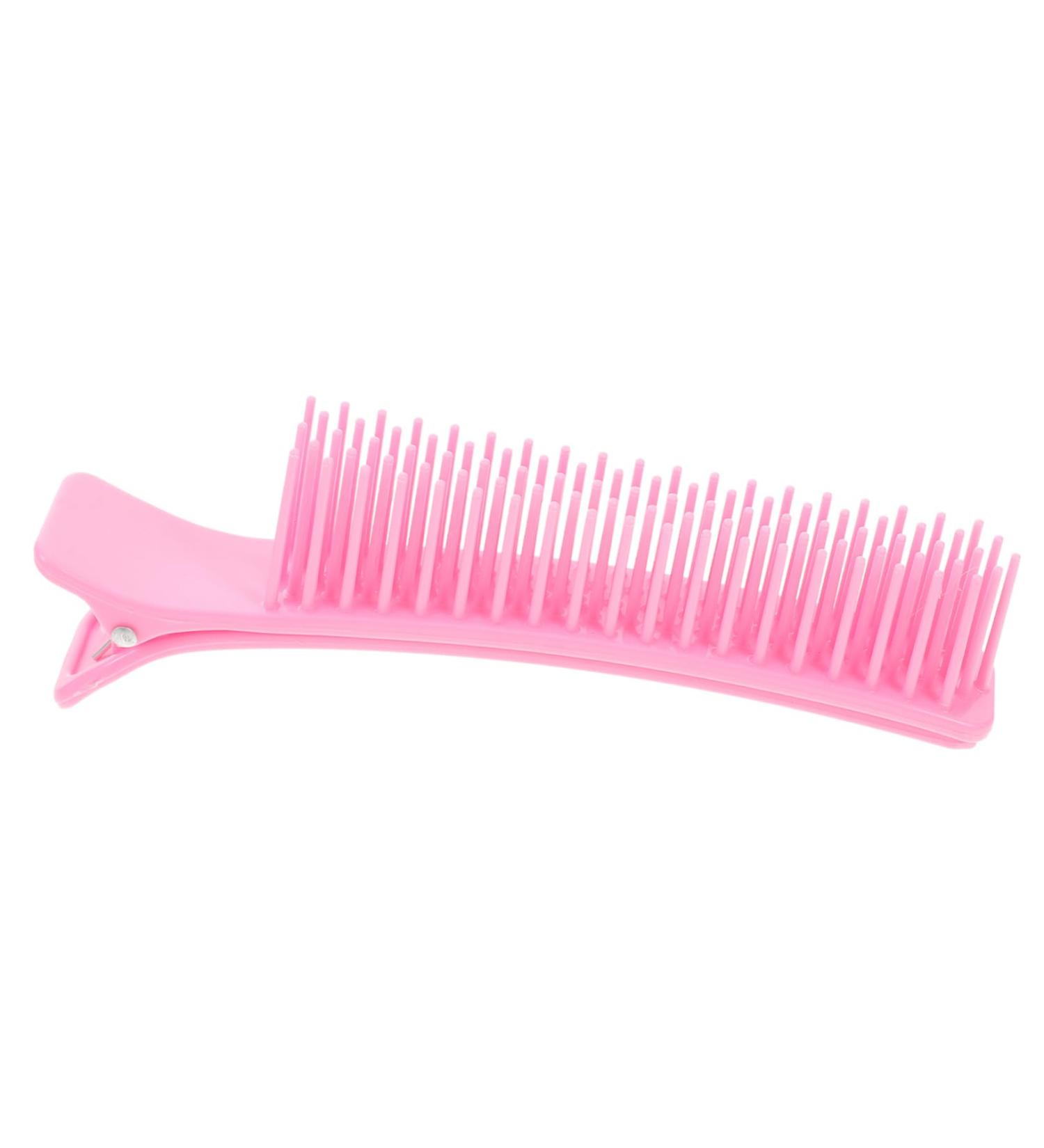 FRCOLOR Hair Salon Clip Salon Clips Nonslip Hair Clips Hair Styling Tools Haircut Clips Styling Hair Clips Hairdressing Hairpin Parting Comb Clips Grip Clips for Hair Sectioning Bill Clips 14.20X3.00X2.30CM Pink - Buy Online on GoSupps.com