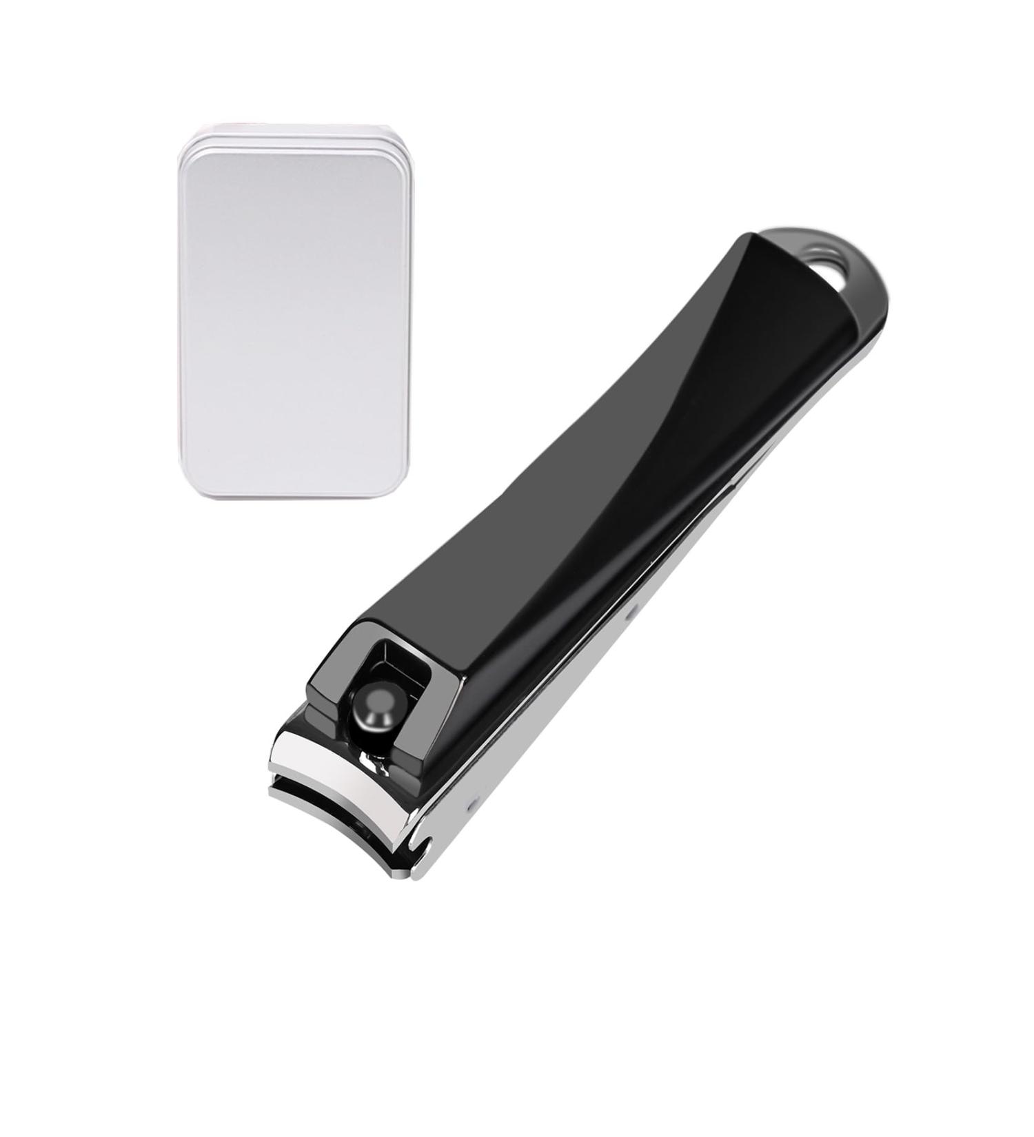 Stainless Steel Anti-Splash Nail Clipper - Ultra Sharp Ergonomic & Self-Catching | Perfect for Nails & Toenails - Includes Plastic Case - Buy Online on GoSupps.com