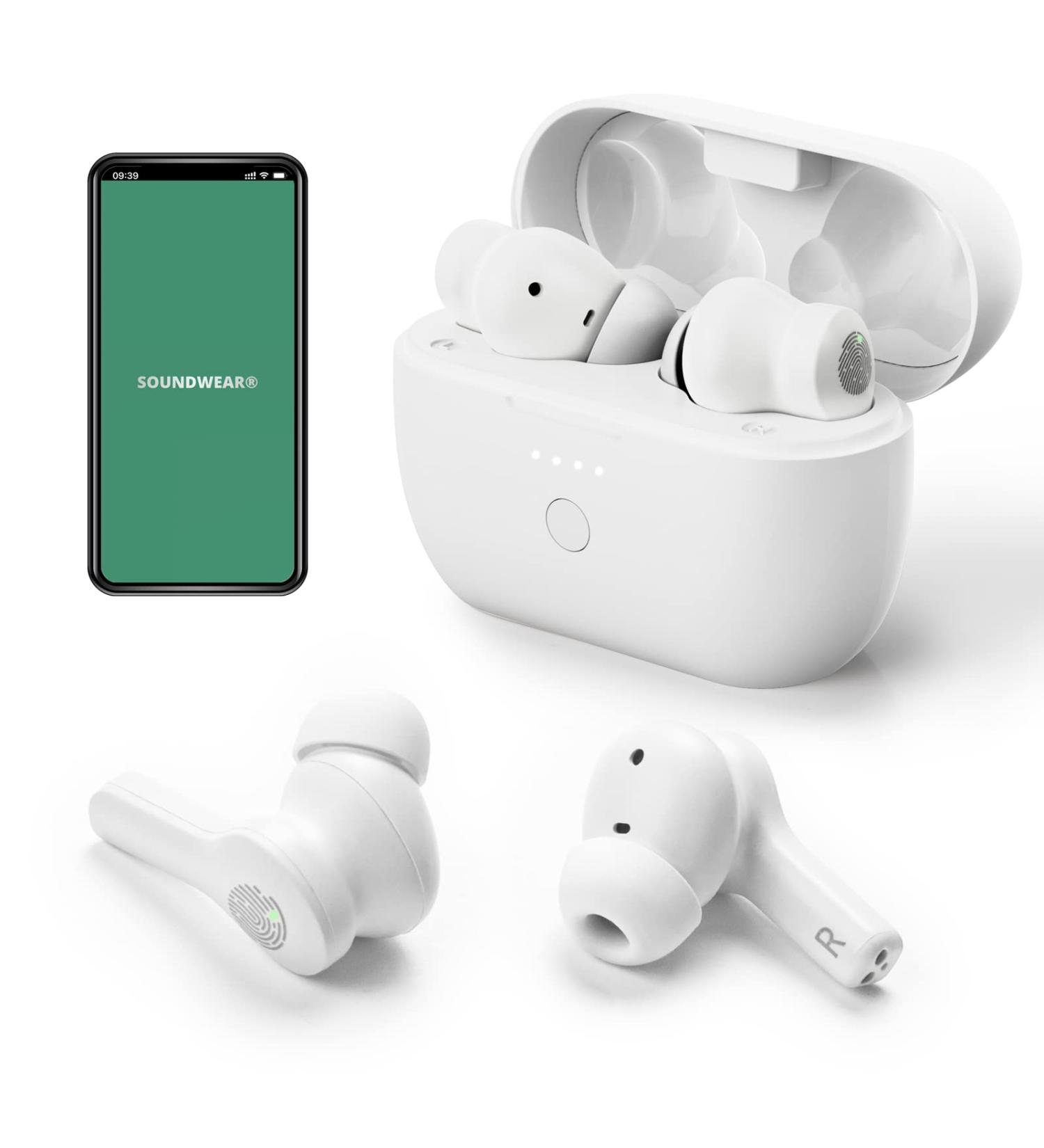 Maihear 2-in-1 Bluetooth Hearing Aids for Seniors - Digital Sound Amplifiers with Noise Cancelling Technology | Rechargeable & APP Controlled | 1 Pair X808-w - Buy Online on GoSupps.com