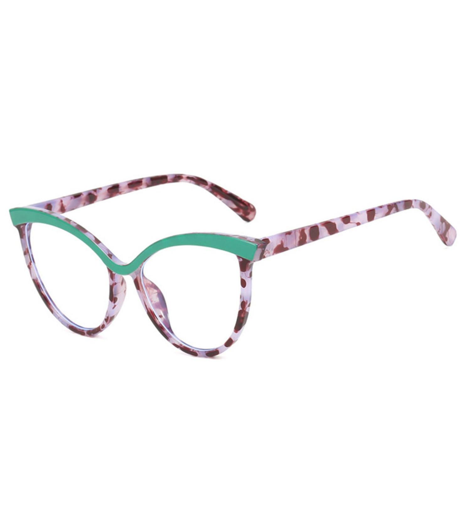 Shop Laureles Fashion Women's Blue Light Blocking Computer Cat Readers - Green Leopard 2.0x Magnifying Eyeglasses - Buy Online on GoSupps.com