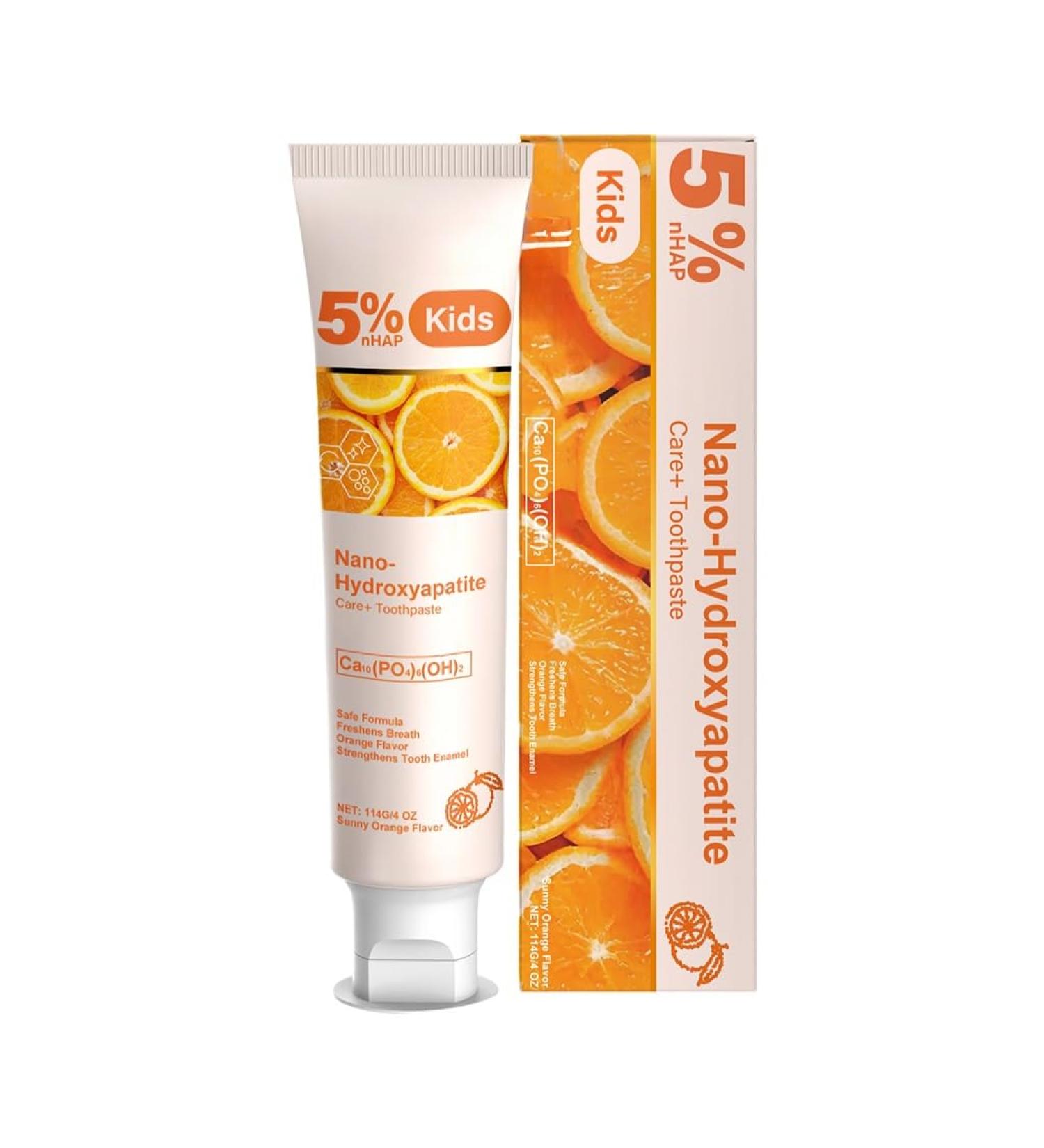 Kids Oral Care Toothpaste Orange Flavor - Teeth Cleaning Brightening & Fresh Breath Gentle Mouth Care for Children Easy to Use(1PCS) 1 Fl Oz (Pack of 1) - Buy Online on GoSupps.com