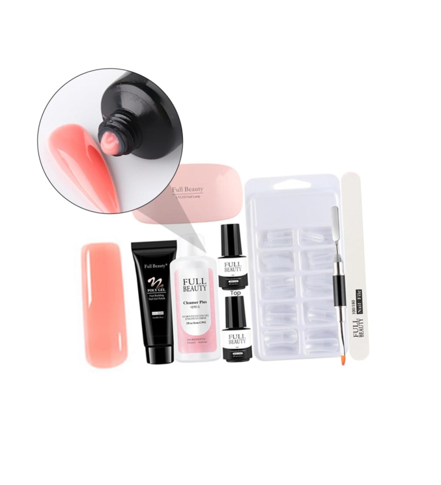 Housoutil 1 Set Pieces Manicure Tools Set Poly Extension Kit Manicure Tools Professional Gel Extension Nail Kit Manicure Nail Art Lamp Nail Manicure Kit Nails Gel Nail Tool Plastic Cosmetic 17.8x1.5cm As Shown - Buy Online on GoSupps.com