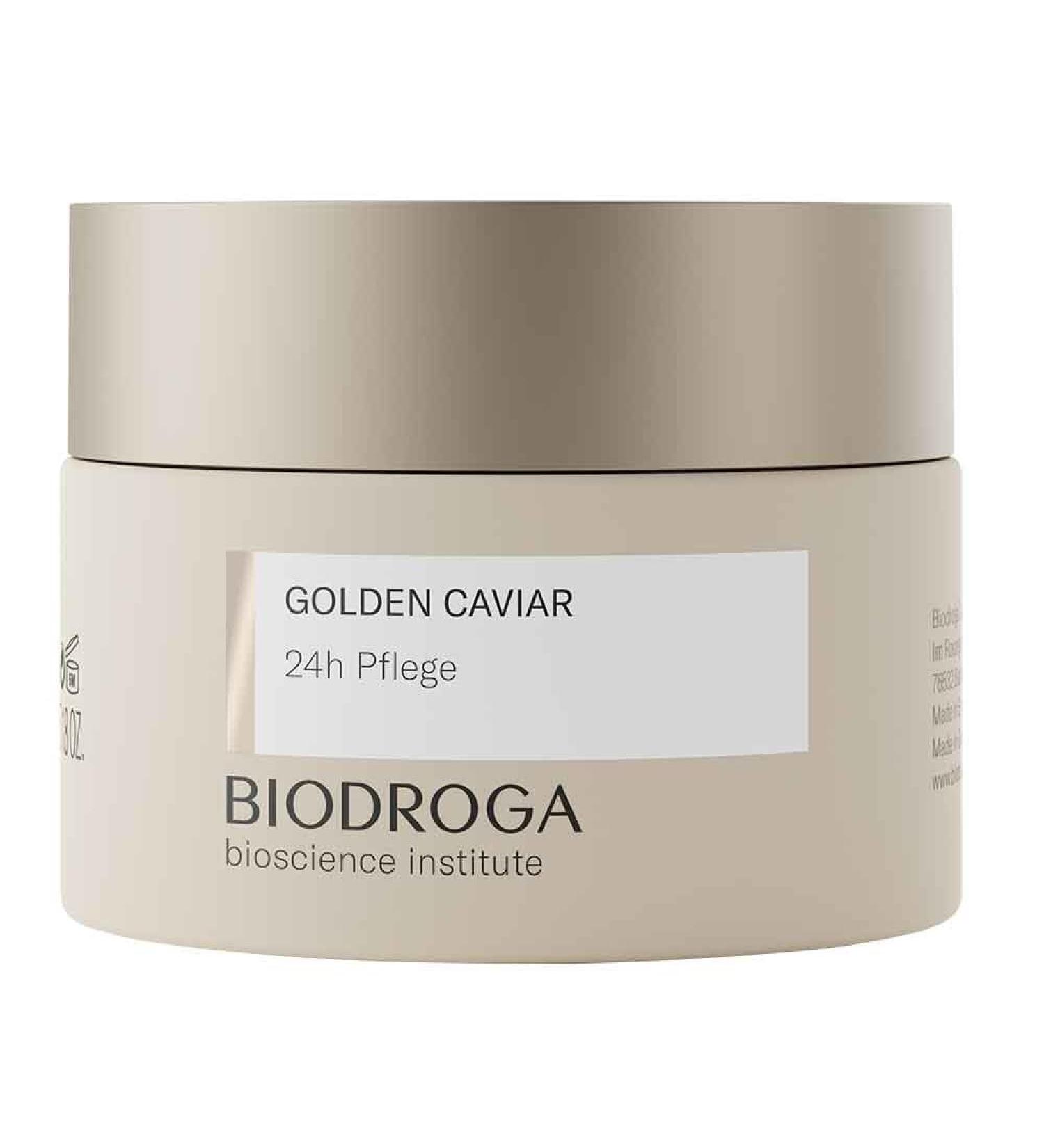 BIODROGA Bioscience Institute Golden Caviar 24h care 50 ml anti-ageing face care skin care with caviar extract reduces lines gives energy and strengthens resistance