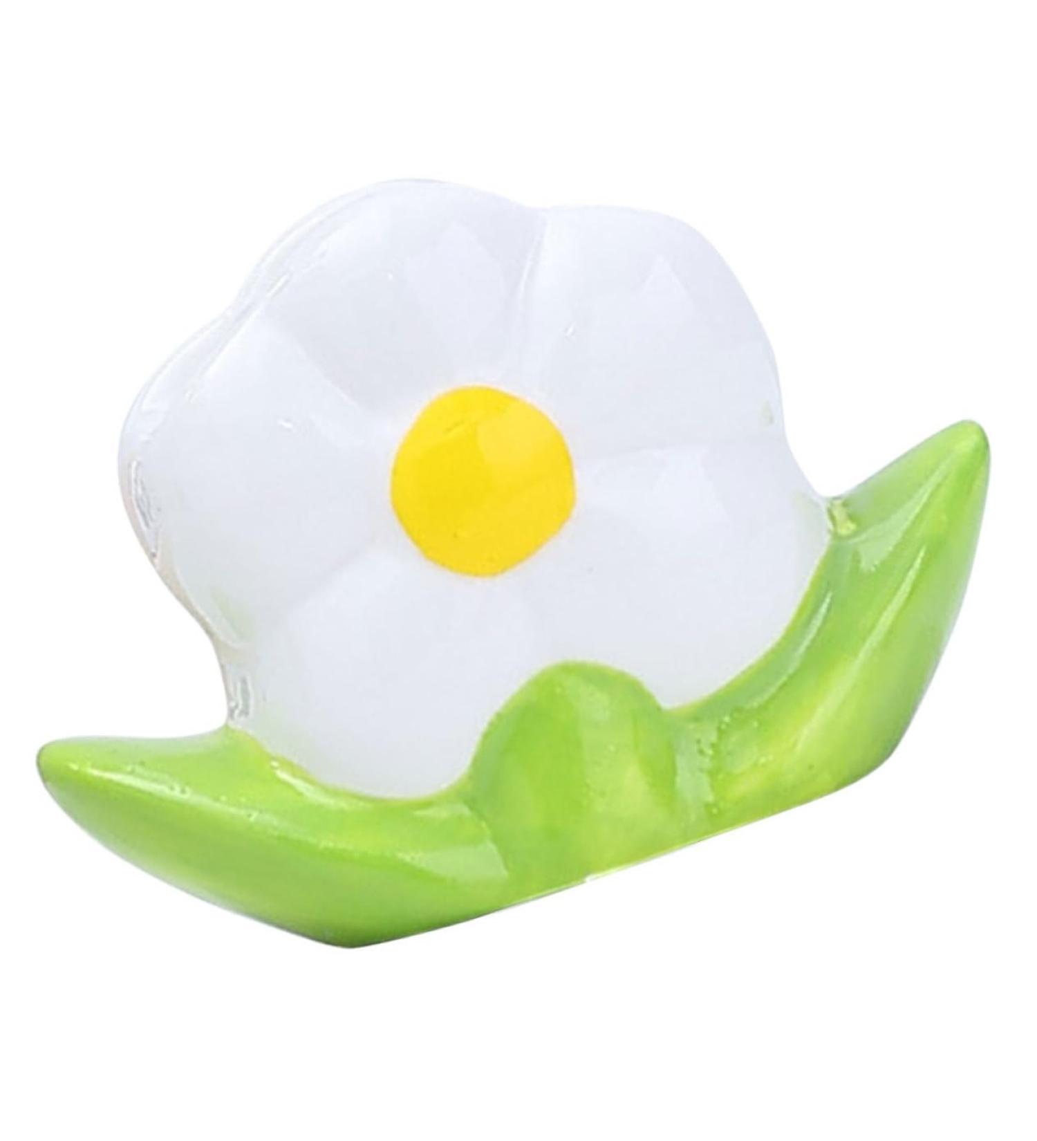 FOMIYES Flower Toothbrush Holder Working Desk toothbrush pencil holder tooth brush pen holder ceramics container cute child white Sitting Desk Toothbrush Counter Holder - Buy Online on GoSupps.com