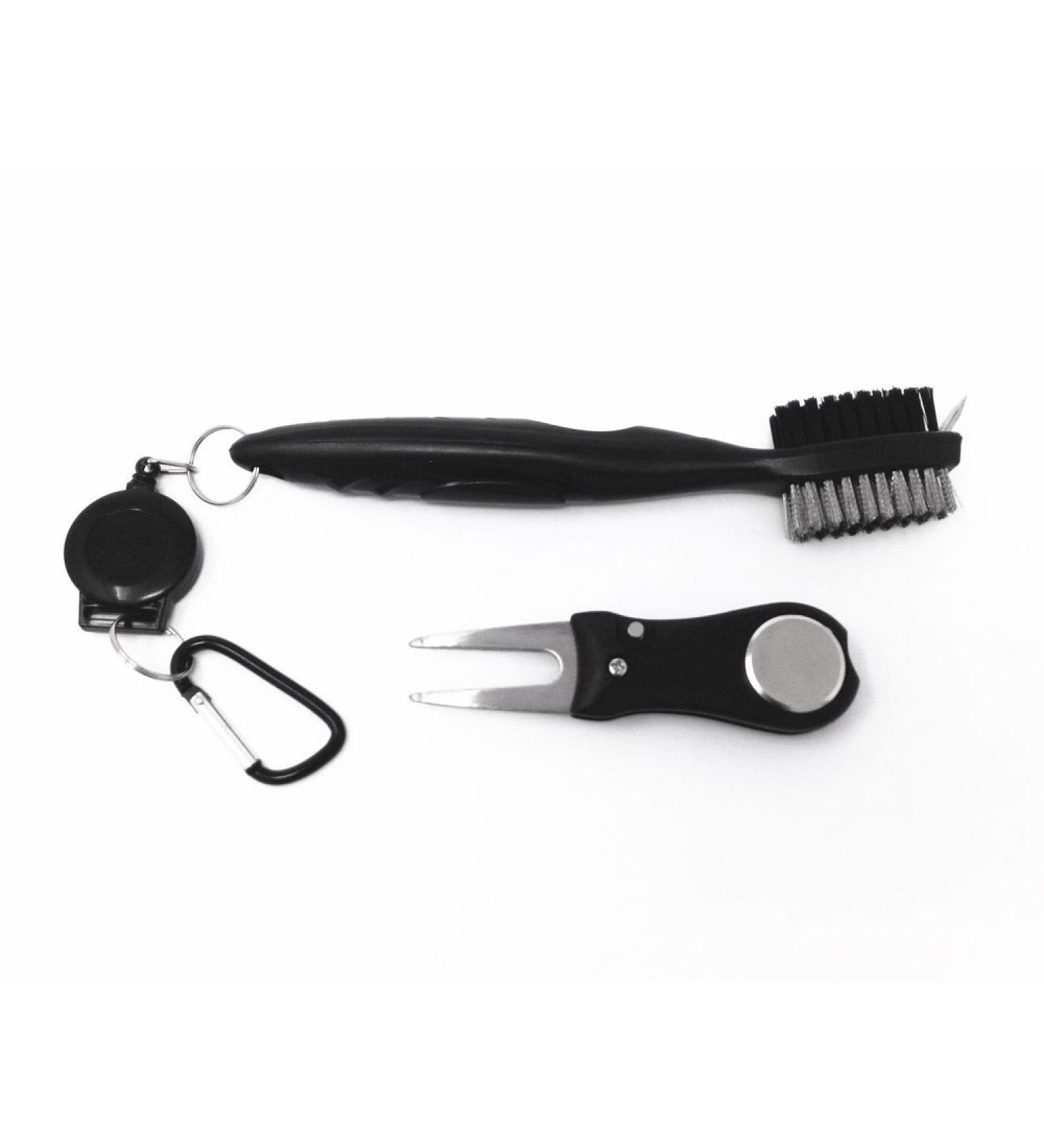 HONBAY Golf Divot Repair Tool Set - Golf Brush & Groove Cleaner with Retractable Clip - Buy Online on GoSupps.com