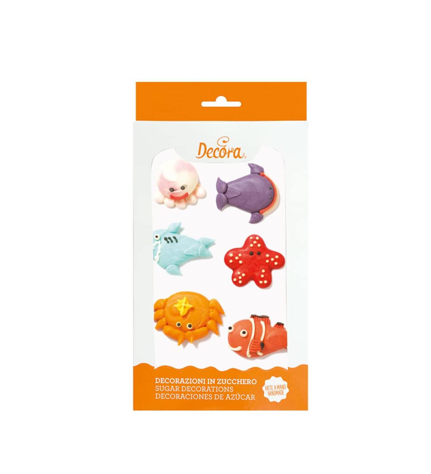 Decora 0500161 PACK OF 6 MARINE CRAFTS SUGAR DECOR