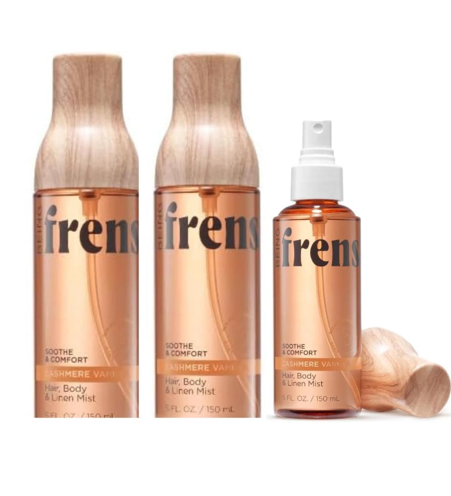 Beings Frenshe Cashmere Vanilla Hair Body & Linen Mist - | Refreshing Body Spray with Essential Oils 5 fl oz (pack of 3) - Buy Online on GoSupps.com