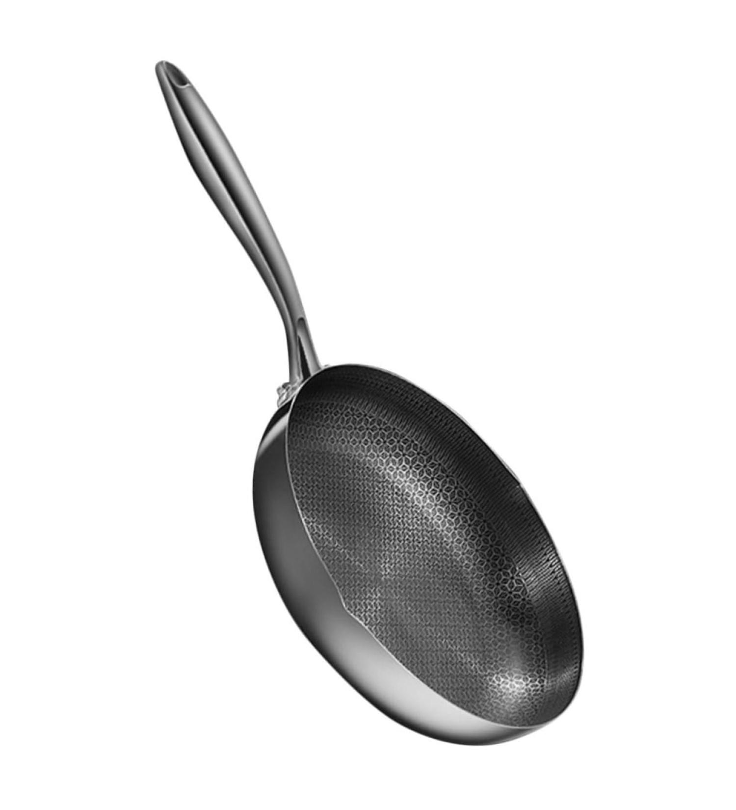 Zerodeko Work on Pans Non Stick Fry Pan Non Stick Cooking Utensils Wok Griddle Pan Flat Skillet Kitchen Supply Kitchen Utensil Frying Pan Full Screen Kitchen Supplies 26c Stainless Steel - Buy Online on GoSupps.com