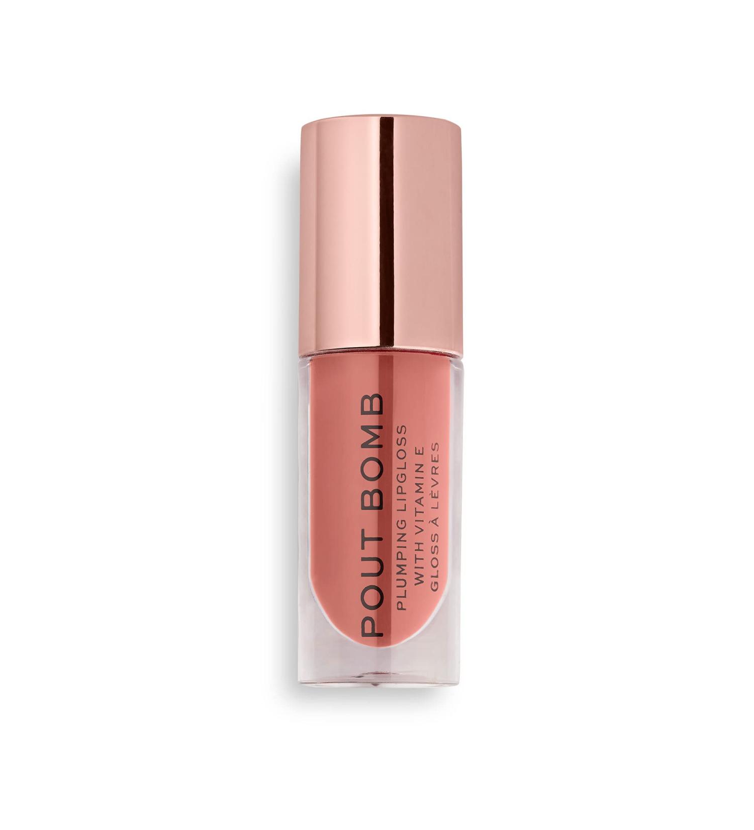 Revolution Pout Bomb Plumping Gloss - Kiss Nude 4.6ml | International Shipping Available - Buy Online on GoSupps.com