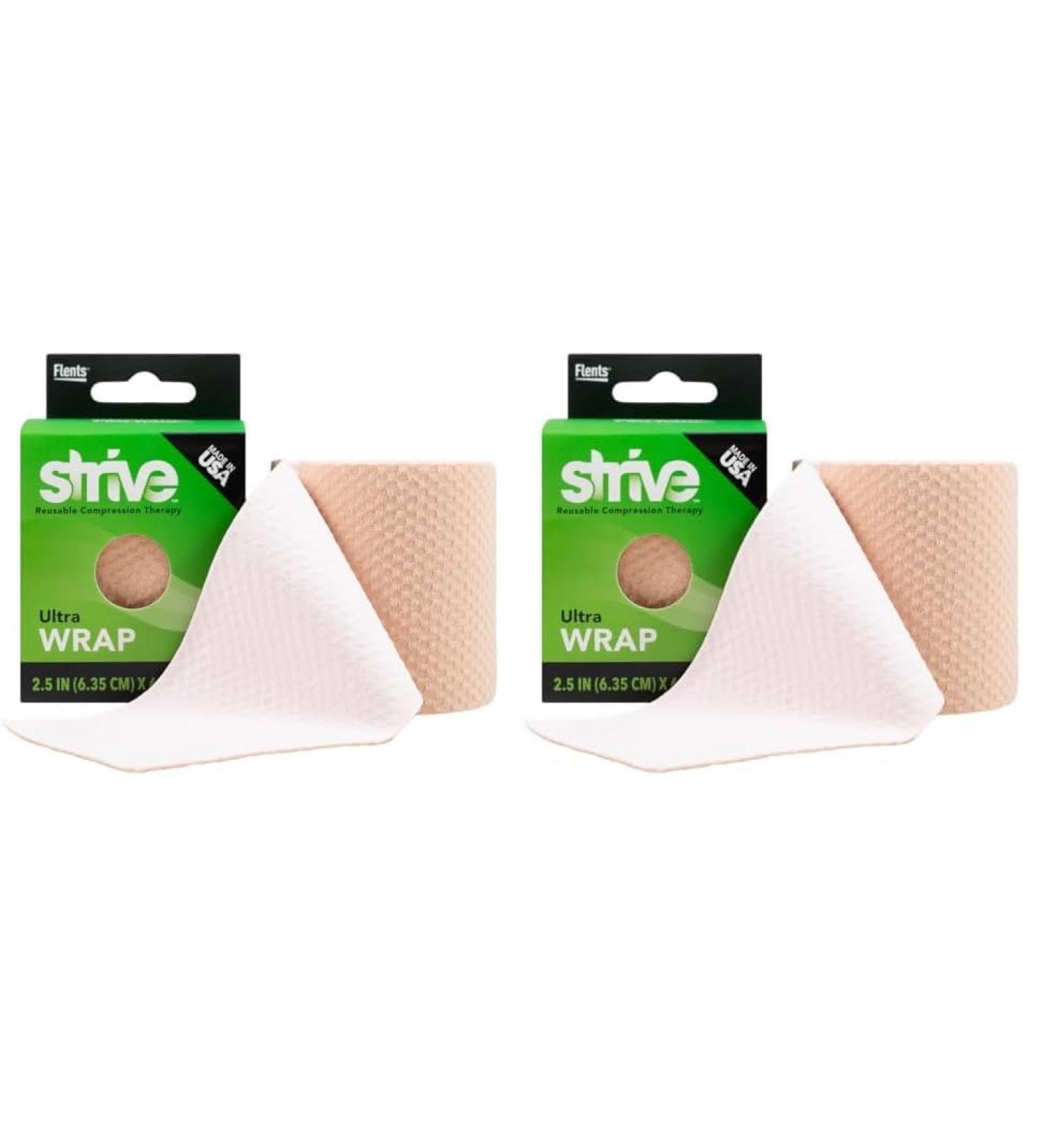 Buy Ultra Athletic Tape - Latex-Free Sports Wrap for Wrist Hand Leg (Pack of 2) - 25"x60" - Ideal for International Shipping - Buy Online on GoSupps.com