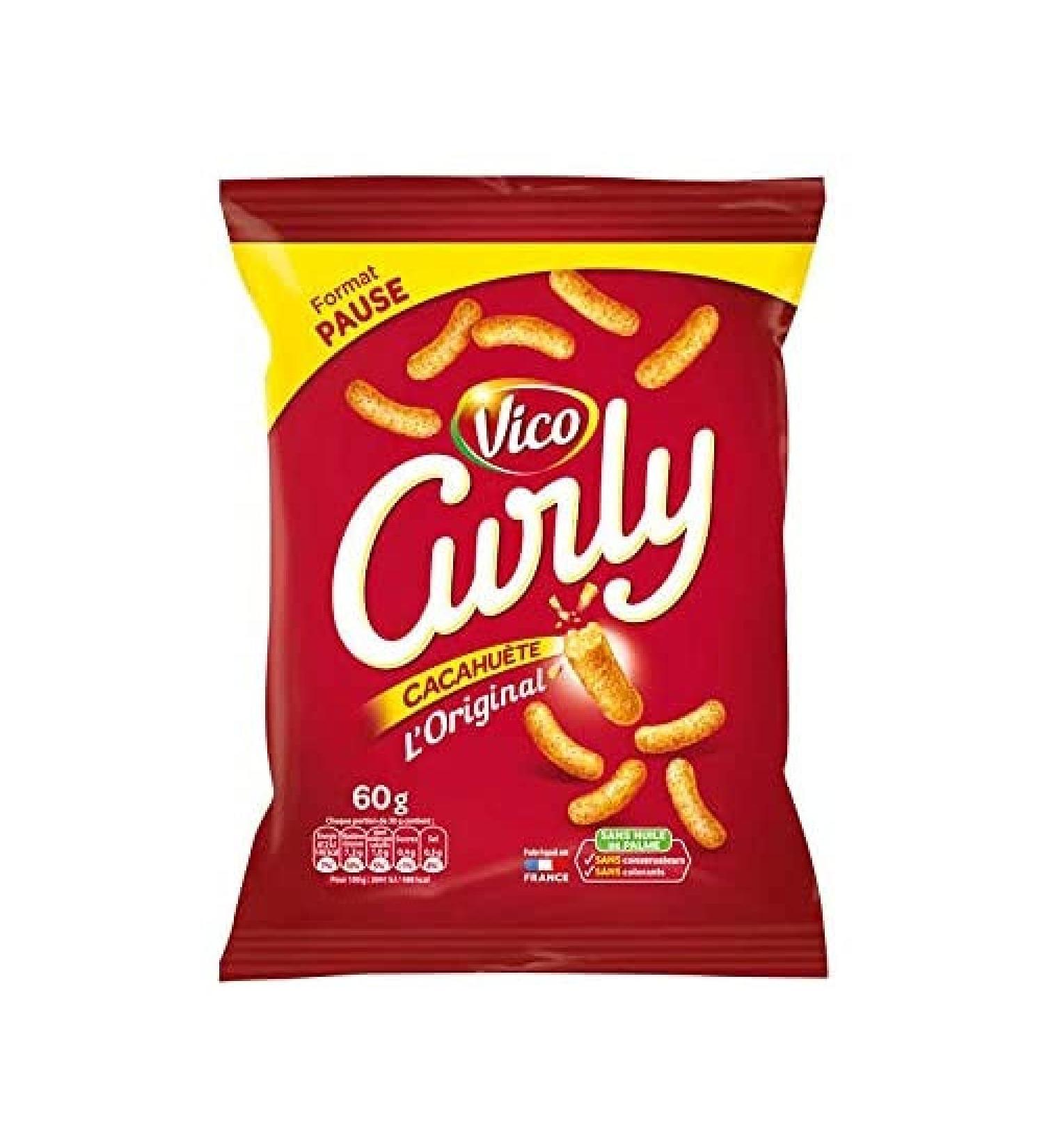Vico Curly Chip Peanut 60g