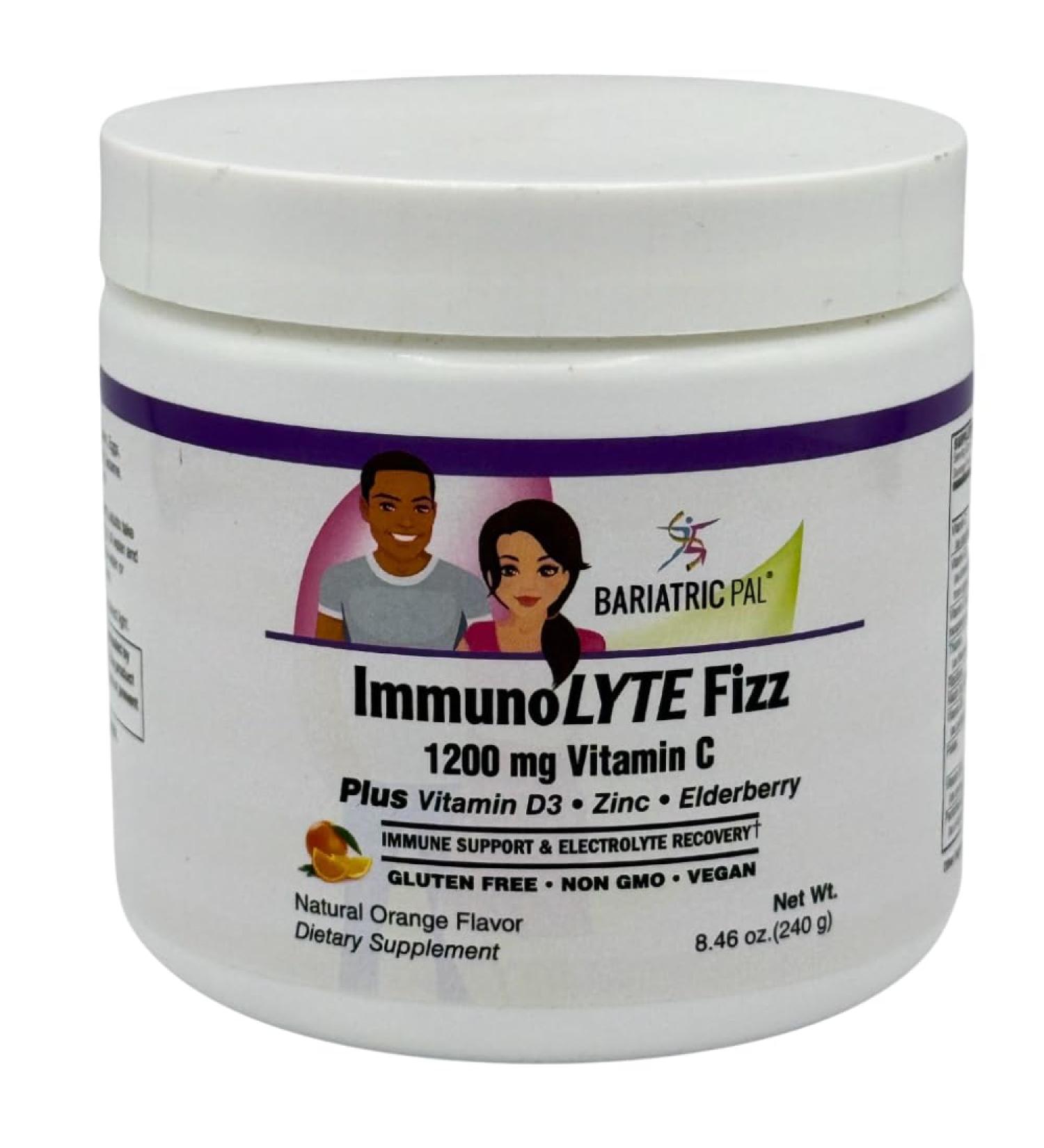 BariatricPal ImmunoLYTE Fizz 1200mg Vitamin C Plus Orange - Buy Online on GoSupps.com