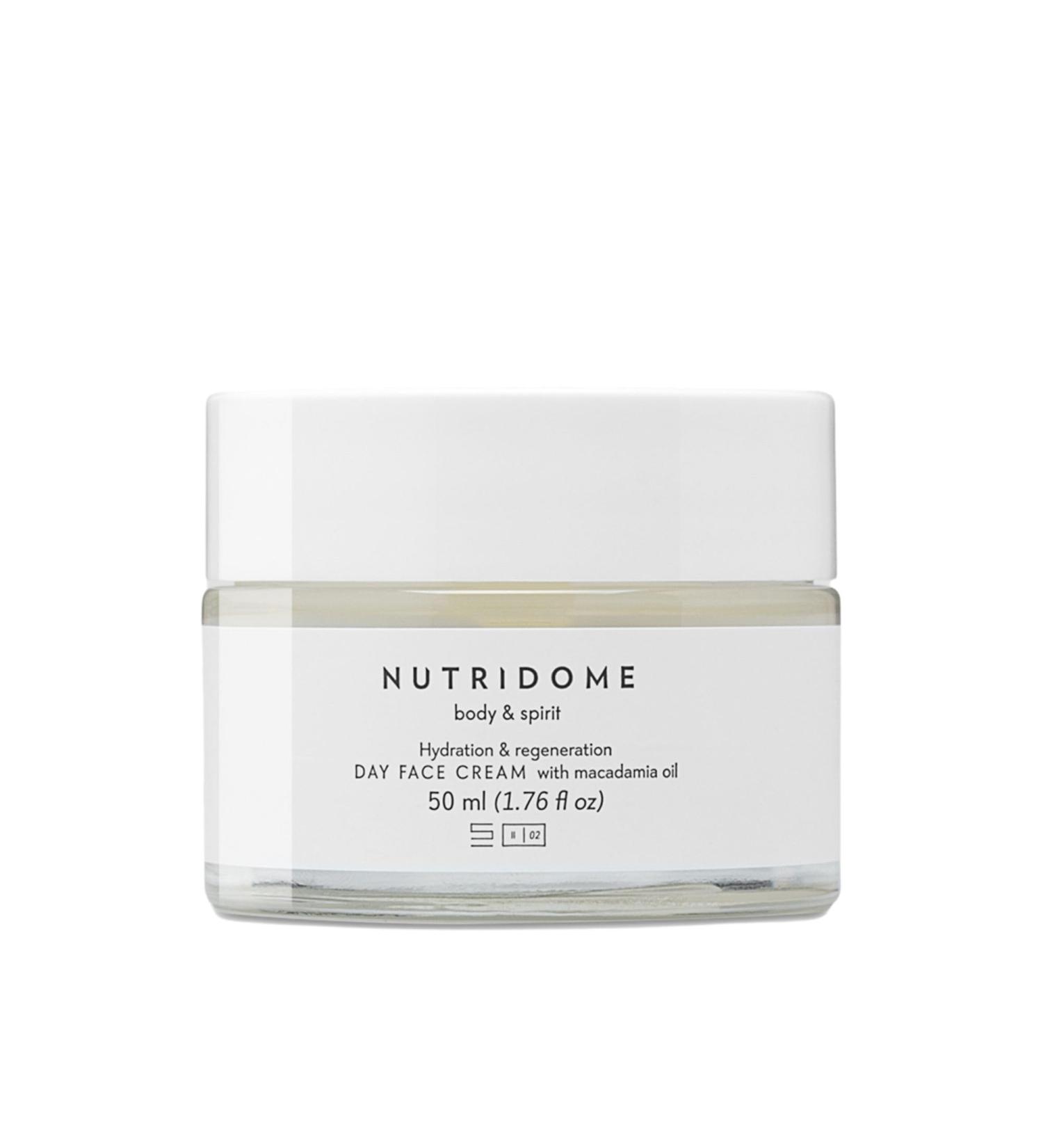 Nutridome Moisturizing Day Cream for Face - Anti-Wrinkle Cream with Macacamia and Argan Oil - Goat Milk - Aloe Extract - Anti-Aging Moisturizer - 50 ml - Buy Online on GoSupps.com
