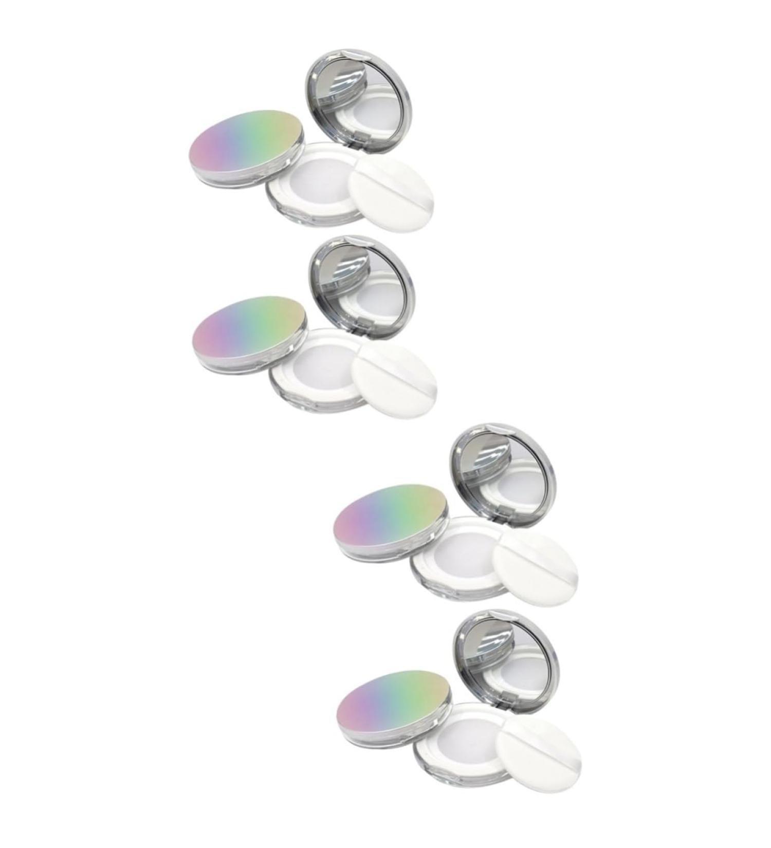 Beavorty 4 PCS Powder box container for flour loose powder compact Cosmetic Powder Cases blush Body Miss 7.5x7.5cmx2pcs Assorted Colorx2pcs - Buy Online on GoSupps.com