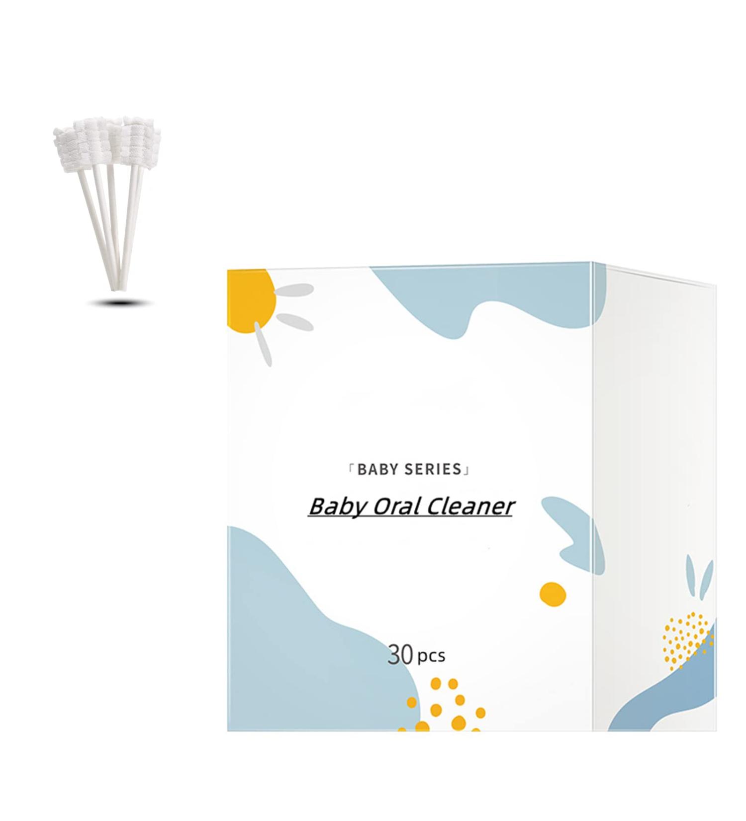 Zjchao Baby Gauze Mouth Cleaner - 30 Disposable Soft Oral Cleaners for Infants & Newborns (0-3 Years) - Buy Online on GoSupps.com