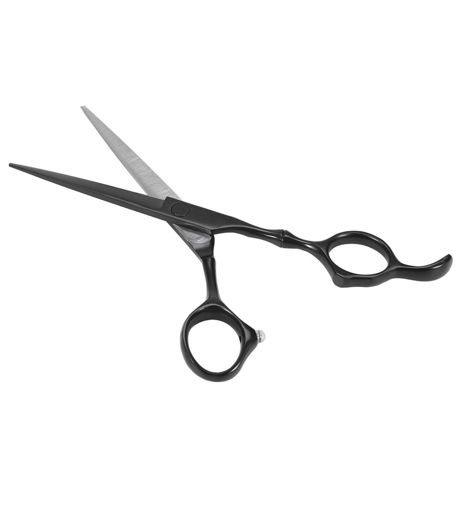 Stainless Steel 6CR Hair Scissors 6.0" Professional Flat Head Barber Hair Tool Hairdressing Scissors for Cur/Trim Hair(6.0 inch Flat Shear) - Buy Online on GoSupps.com