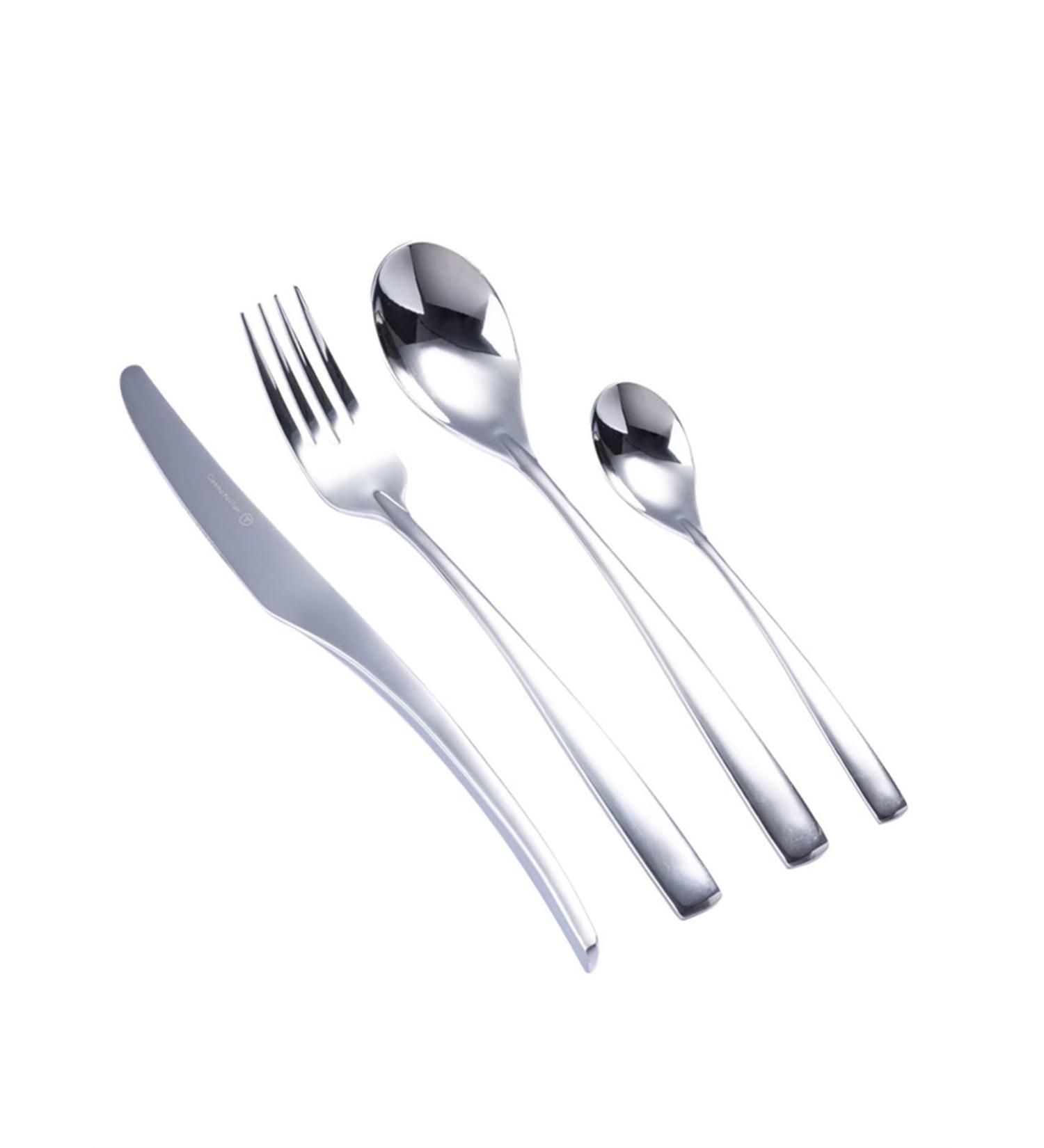 Flatware Sets 4pcs Set Nordic Cutlery Tableware Stainless Steel Dinnerware Set Knife Fork Spoon Zero Waste Flatware Set Kitchen Spoon Set Gift (Color : 4PCS) - Buy Online on GoSupps.com