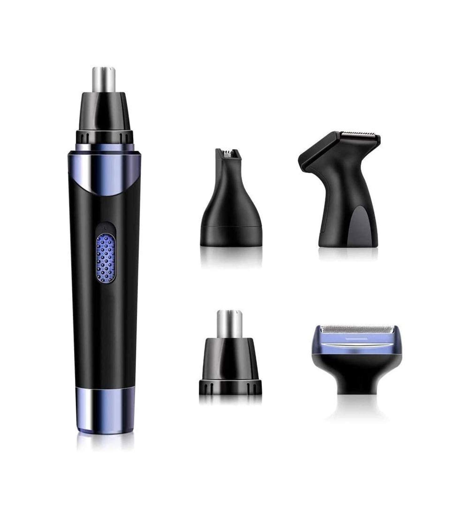 Buy 4 in 1 Ear and Nose Hair Trimmer for Men & Women | Painless Waterproof Facial Hair Remover with Dual Edge Blades - Buy Online on GoSupps.com