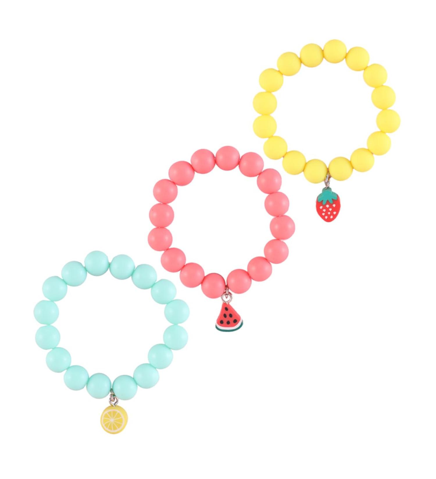 Gadpiparty Kid Gifts 3pcs Children's Bracelet Toddler Bracelets Jewelry Beads Stretchy Bracelets Stretch Bracelets Toddler Suits Kit Kid Suit Soft Ceramic Frosted Beads Accessories - Buy Online on GoSupps.com