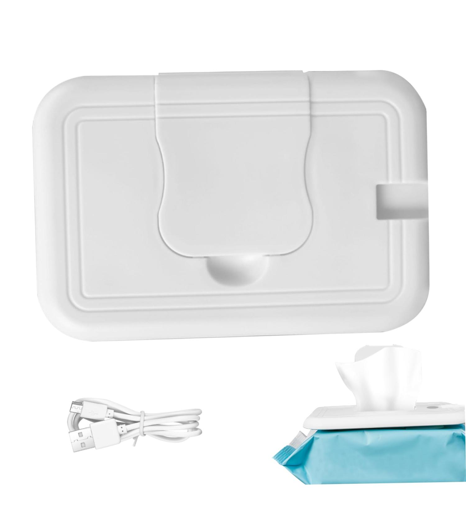 Baby Wipe Warmer Portable 45-55 USB Diaper Wipe Warmer Compact Wet Wipes Dispenser Keep Wipes Warm in Winter for Car Travel - Buy Online on GoSupps.com