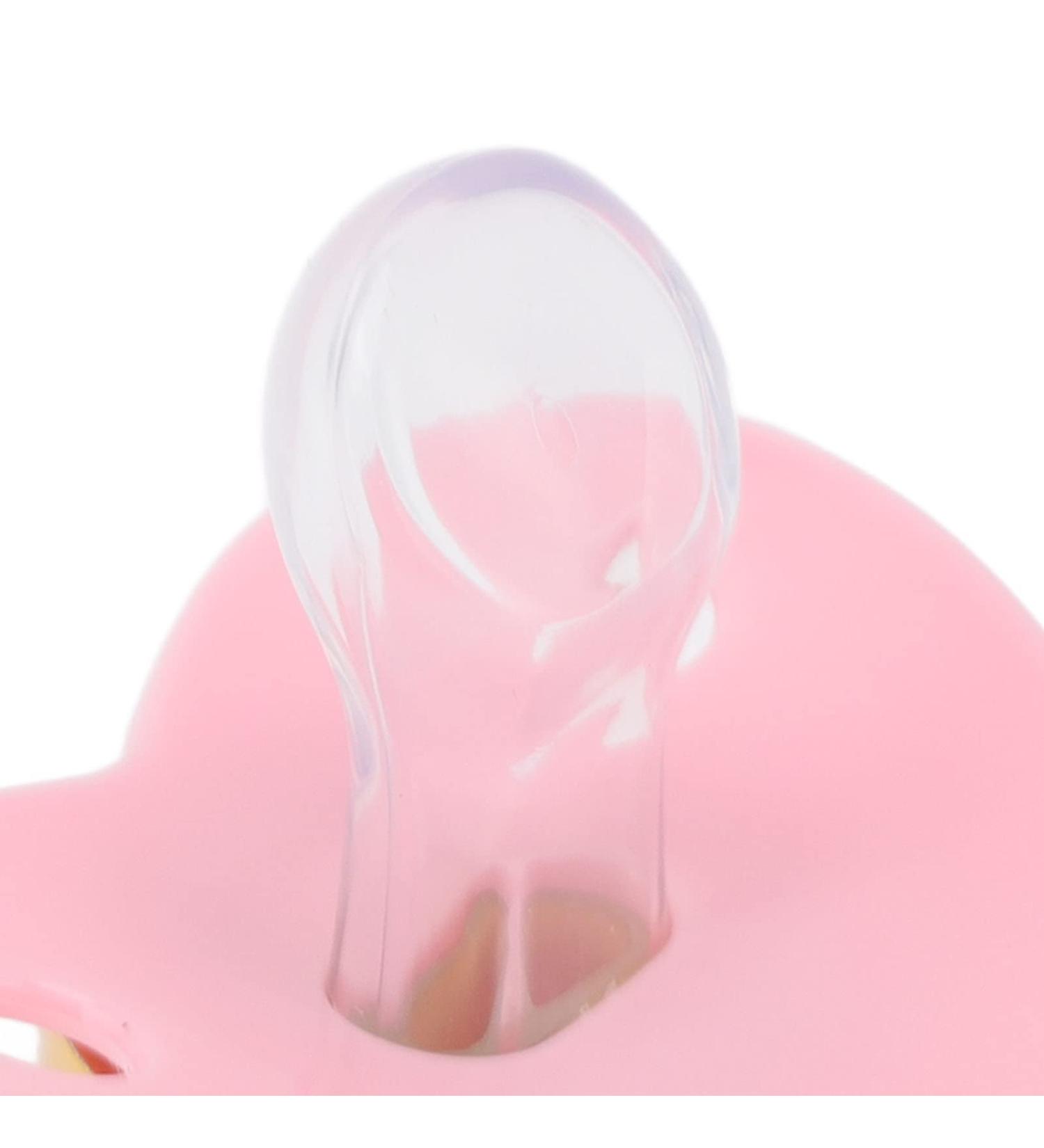 Buy Bling Baby Pacifier - Soft Silicone Lightweight & Curved Design for Newborns (6-18 Months) - Pink with Clip - Buy Online on GoSupps.com