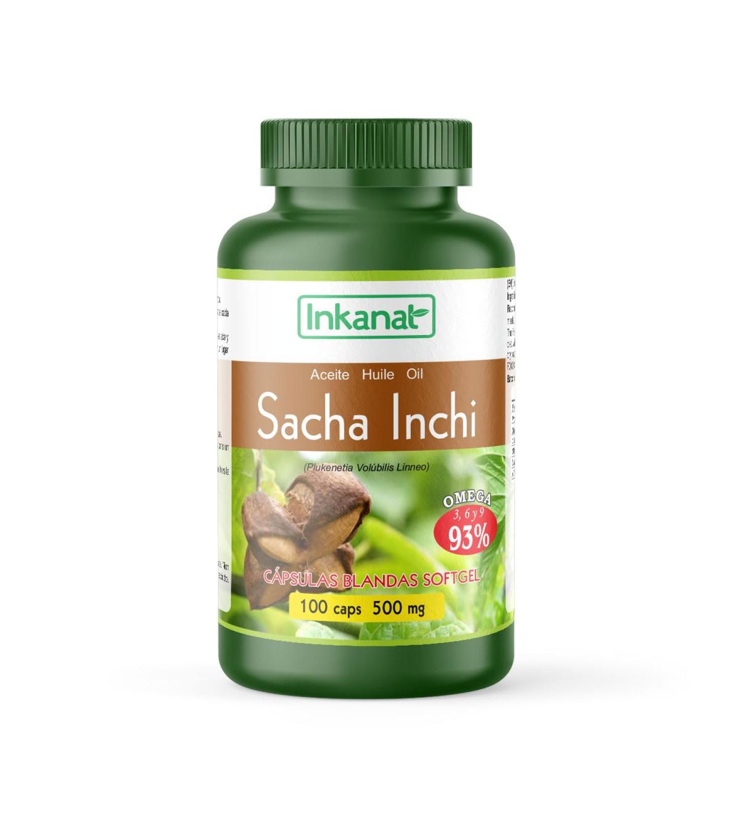  INKANAT Sacha Inchi Oil Capsules 100 capsules of herbal wellness for your daily health - Buy Online on GoSupps.com