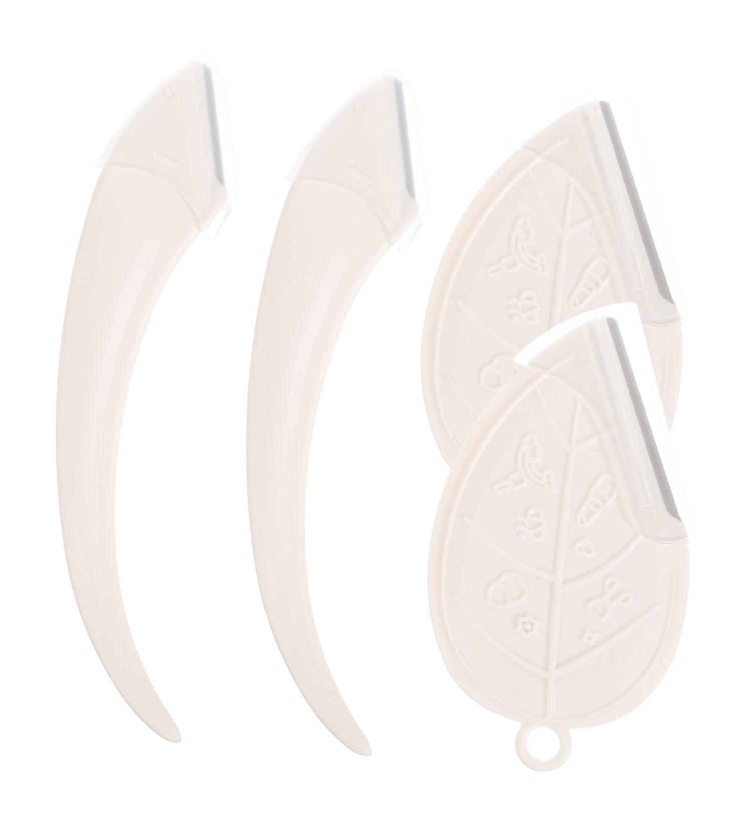 Frcolor 4-Piece Ergonomic Dermaplane Razor Set - Reusable Facial Hair Removal Tools for Women | Eyebrow Razor & Comb - Buy Online on GoSupps.com