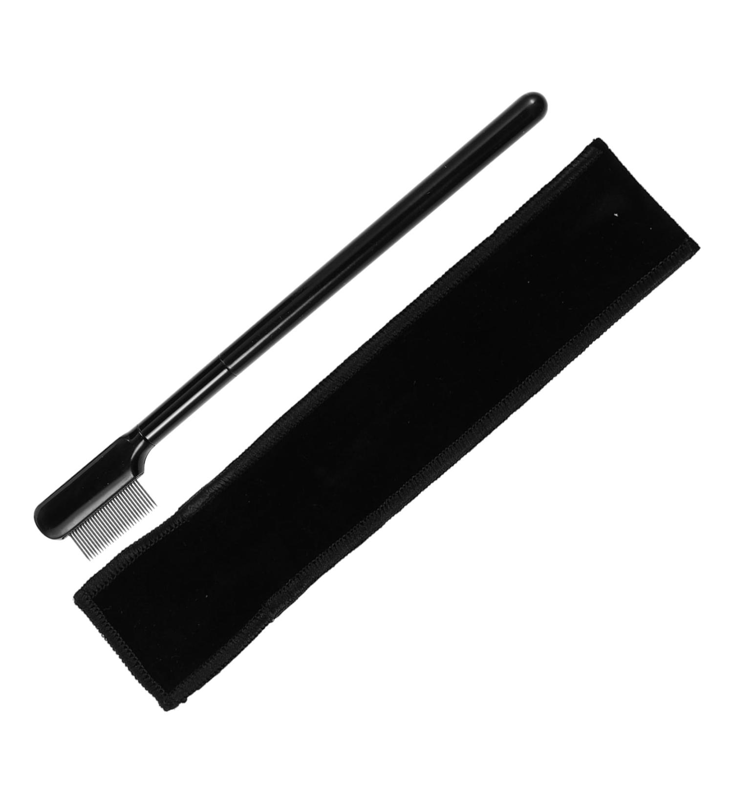 FRCOLOR 1 Set Eyelash Comb Handle Lash Comb Eyelash Wands Brush Brow Makeup Brush Makeup Gadgets Eyelash Separator Eyebrow Comb Brush Lash Tool Eyebrow Brush Woman Steel Needle Double Head 15x1.8cm Black - Buy Online on GoSupps.com