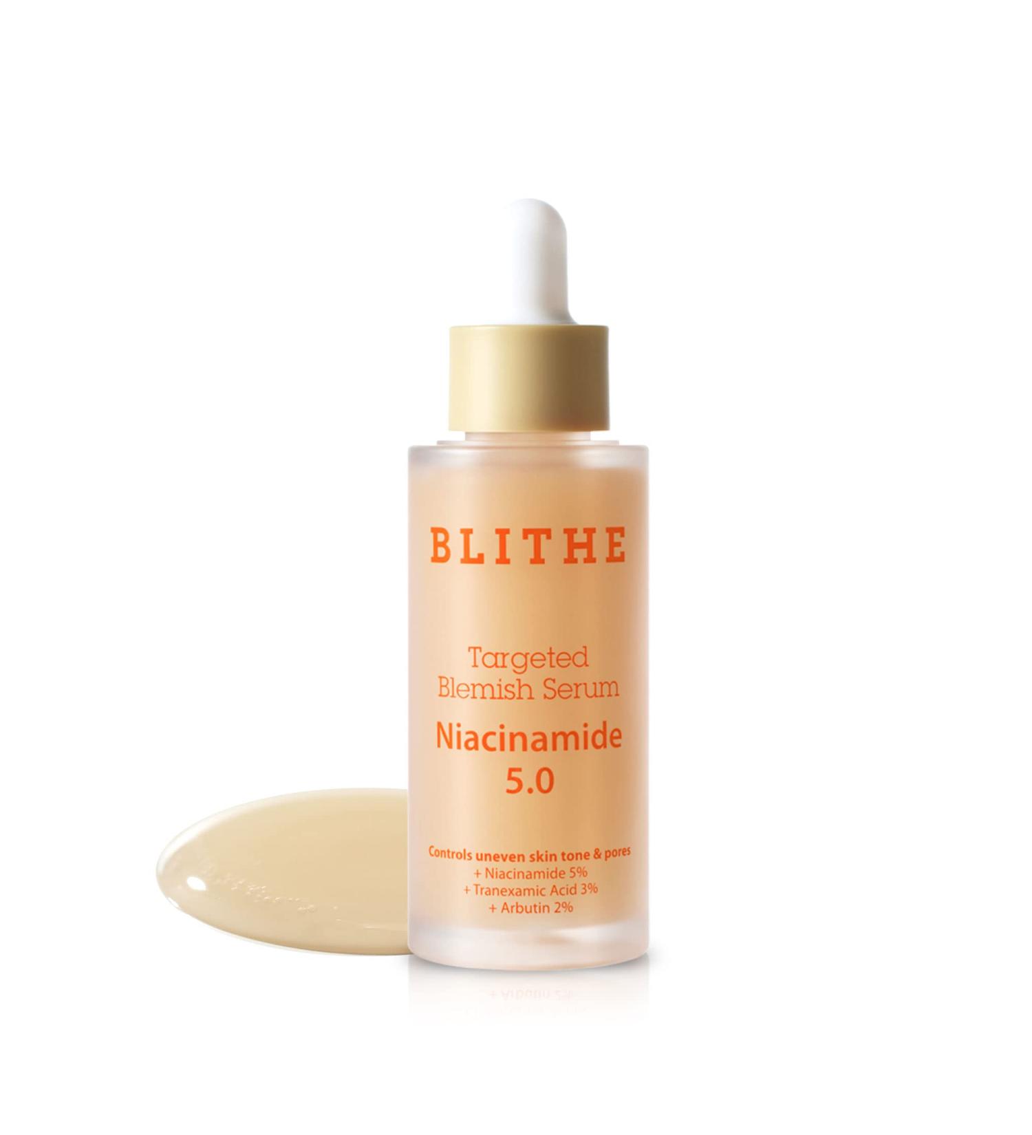 BLITHE Niacinamide Serum - Dark Spot Corrector & Face Brightening Serum with Cica Allantoin Arbutin & Tranexamic Acid - 1oz | Best Korean Skincare for Radiant Skin - Buy Online on GoSupps.com