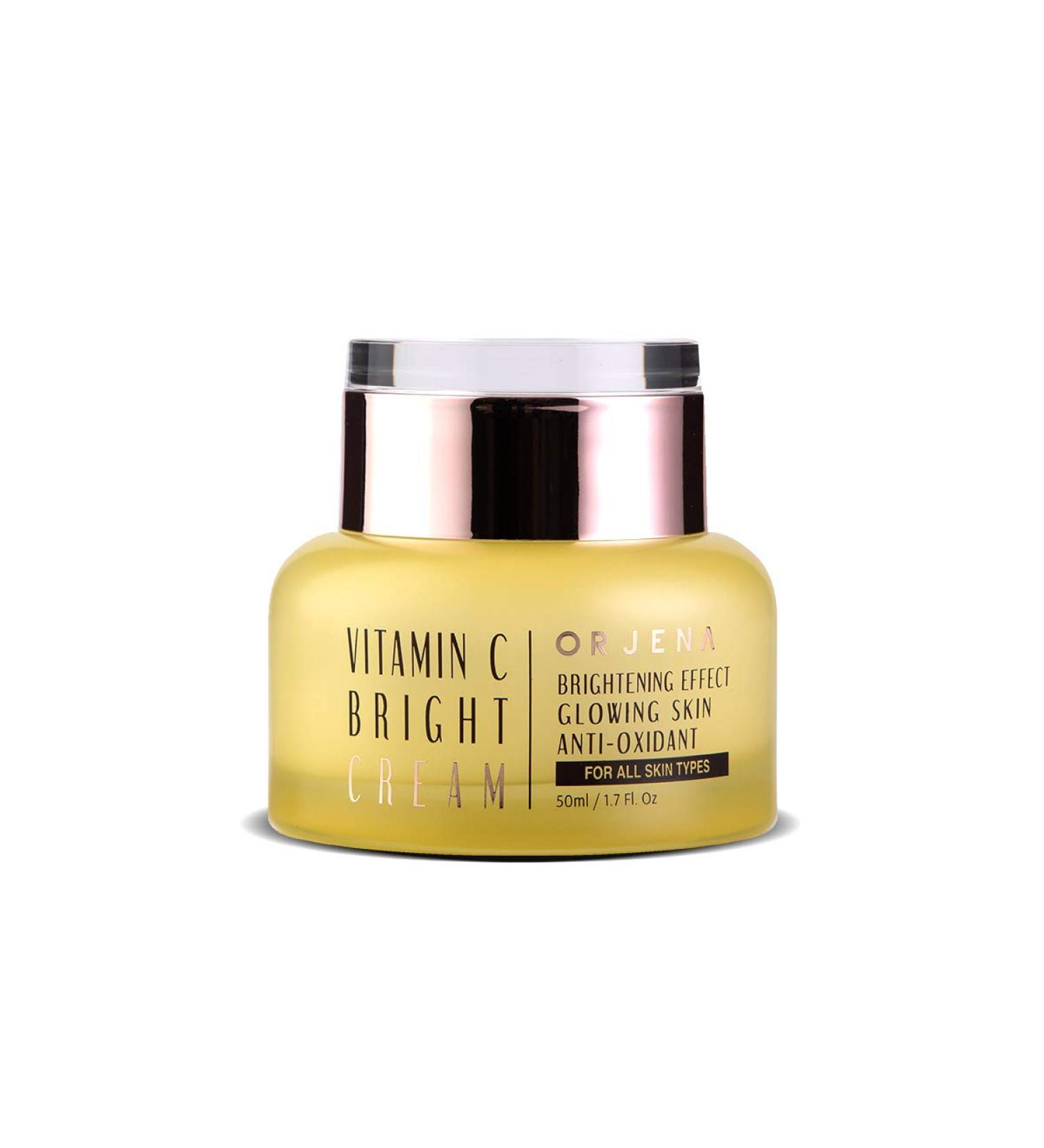 ORJENA VITAMIN C BRIGHT CREAM - Brightening Effect Glowing Skin Anti-Oxidant - For All Skin Types 500ml Net Wt - Buy Online on GoSupps.com