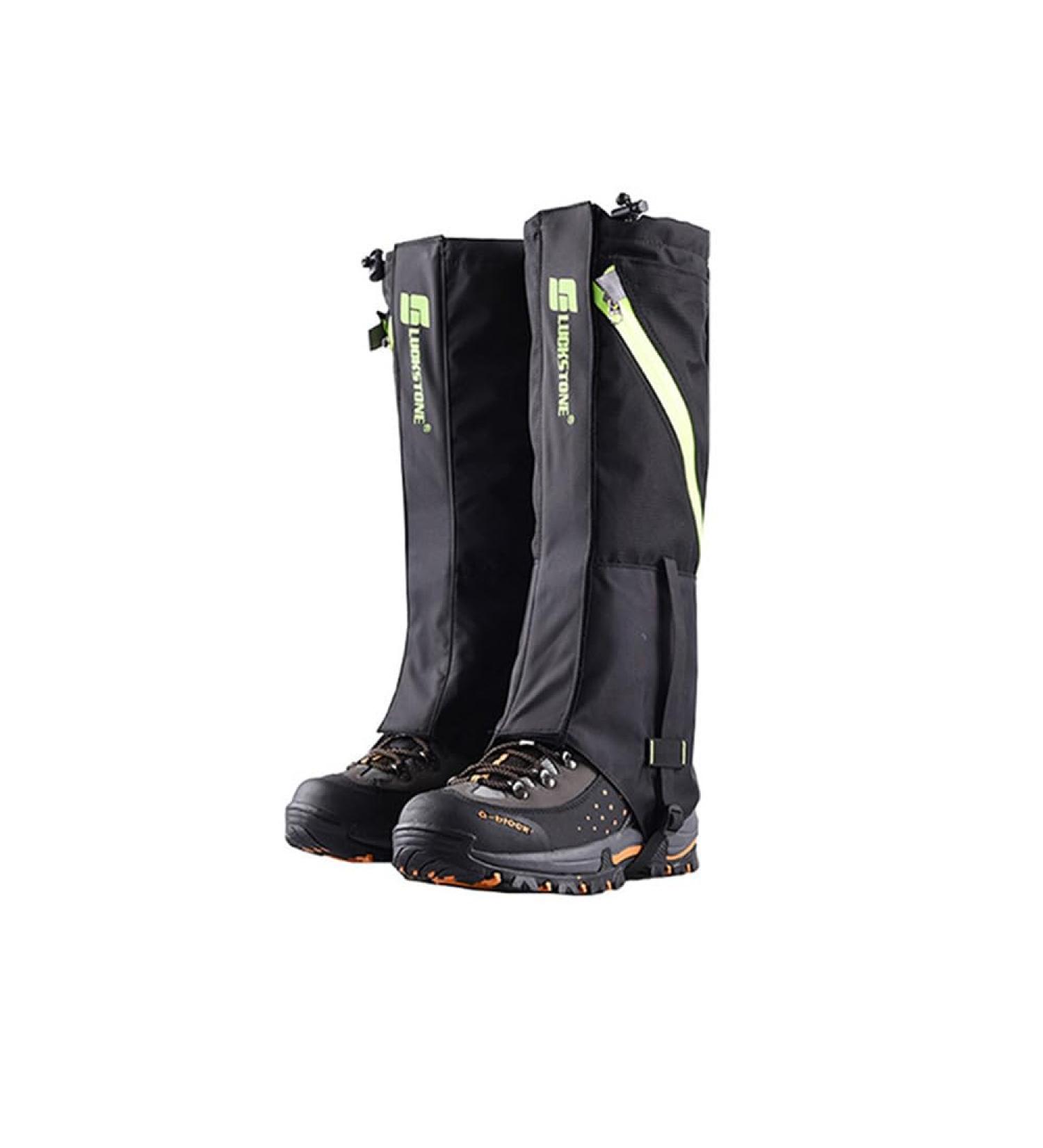 LIXADA Outdoor Waterproof Gaiters - Breathable Snow Hiking Gaiters for Climbing & Skiing | Unisex Black for Adults & Children - Buy Online on GoSupps.com