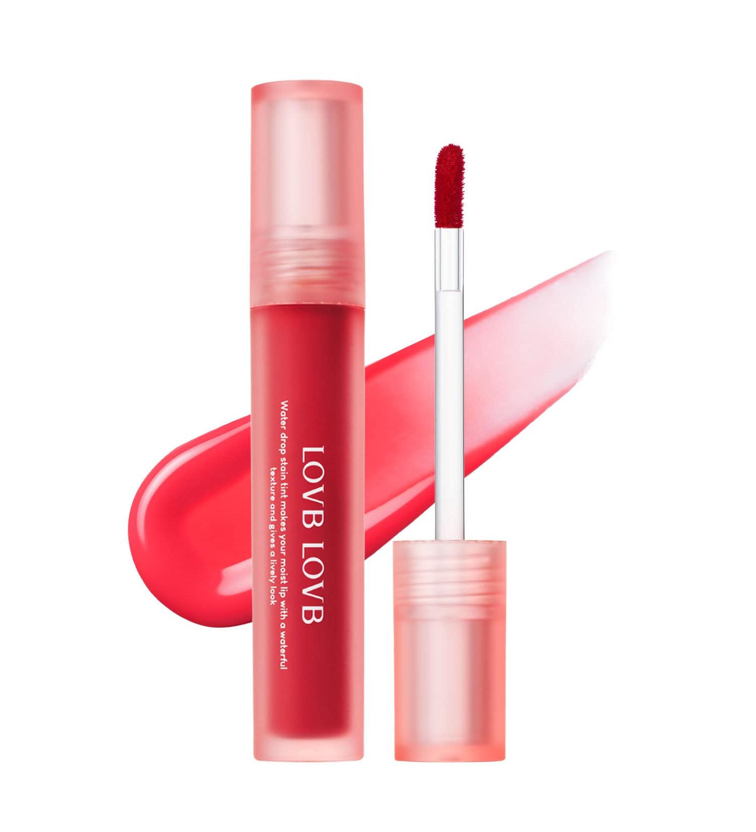 LOVB Water Drop Stain Tint 0.13 oz - Hydrating Liquid Lip Stain | Longwear Lip Makeup - 01 Watery Apple - Buy Online on GoSupps.com