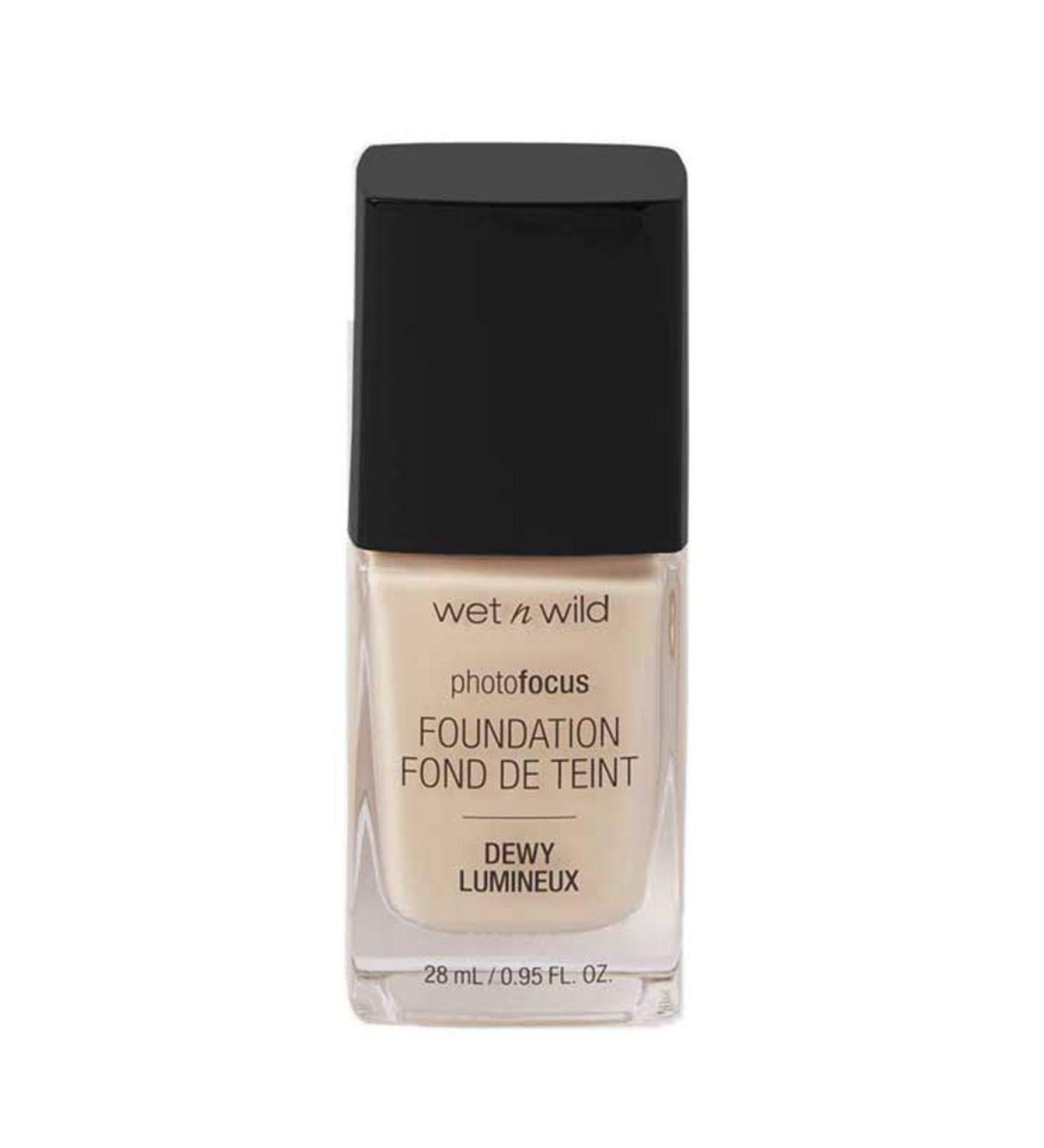 Wet n Wild Photo Focus Dewy Weightless Foundation | Vegan | Ideal for Normal to Dry Skin | Buildable Coverage | Soft Ivory - Buy Online on GoSupps.com