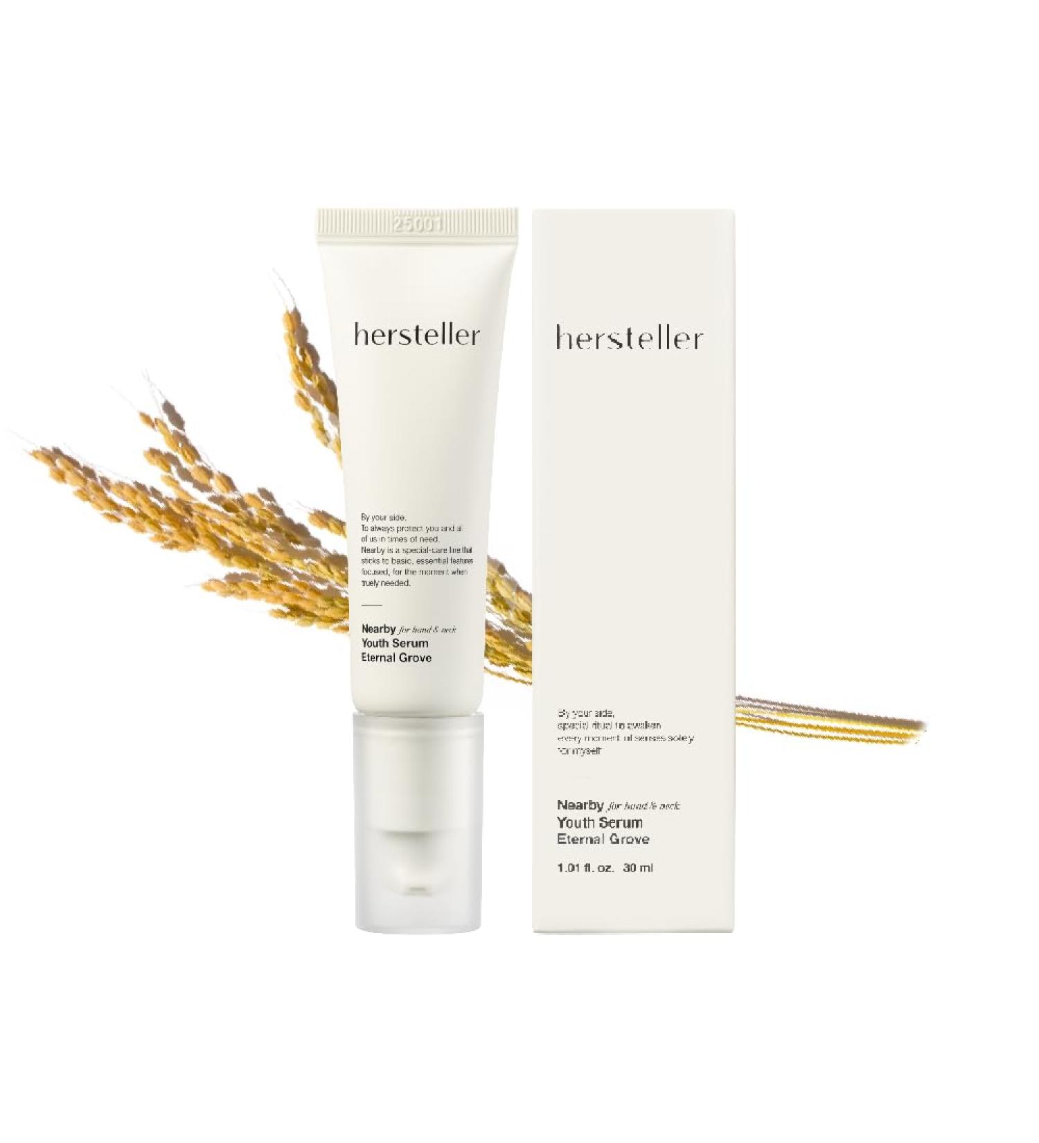 Hersteller Nearby Hand Serum For Dry And Aging Hands Peptide Eternal Grove Scent | Hydrating & Firming Serum with Hazelnut Oil Oat Extract & Rice Bran Water For Soft Glowing Skin Citrus Woody Medium - Buy Online on GoSupps.com