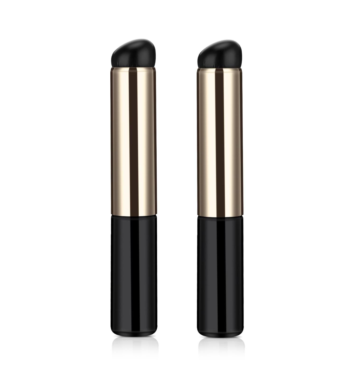 Silicone Lip Brush Set - 2 PCS Concealer & Lip Makeup Applicators with Cap for Lipstick Lip Gloss & More - Buy Online on GoSupps.com